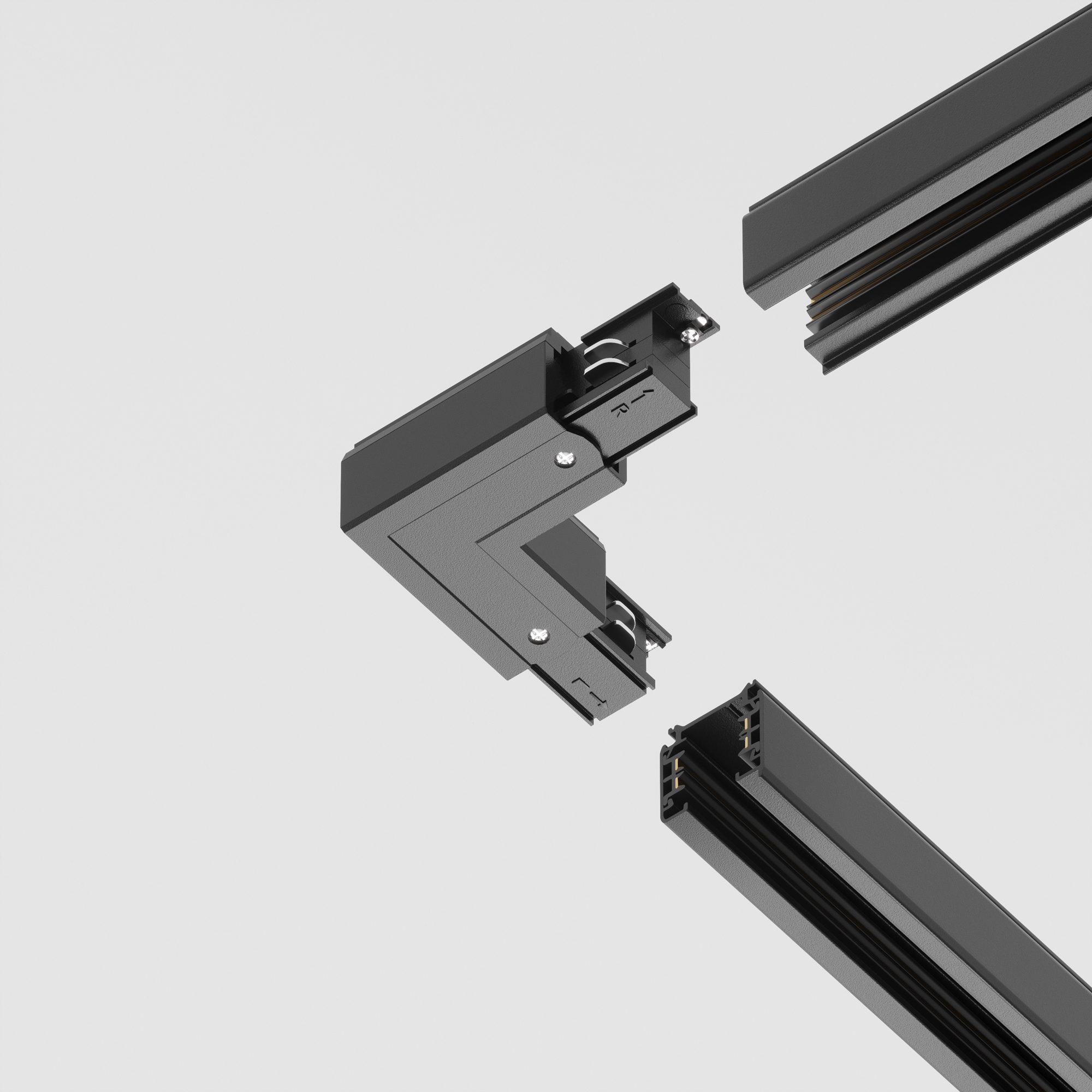 Componente sub tensiune pentru sisteme de iluminat Accesorii pentru șine Trinity, Plastic Negru, -W, MAYTONI TRA005CL-31B-R [5]