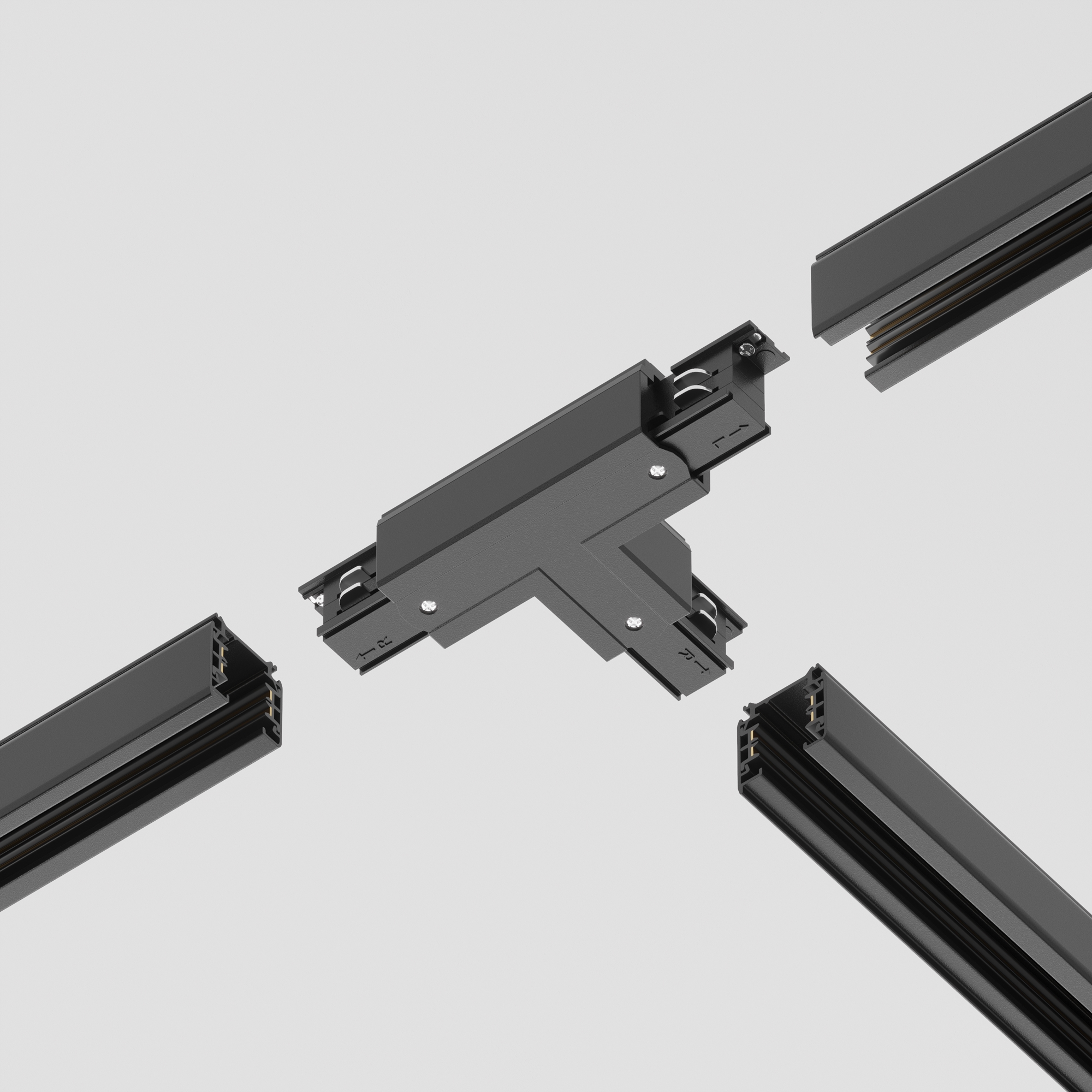 Componente sub tensiune pentru sisteme de iluminat Accesorii pentru șine Trinity, Plastic Negru, -W, MAYTONI TRA005CT-31B-R [5]