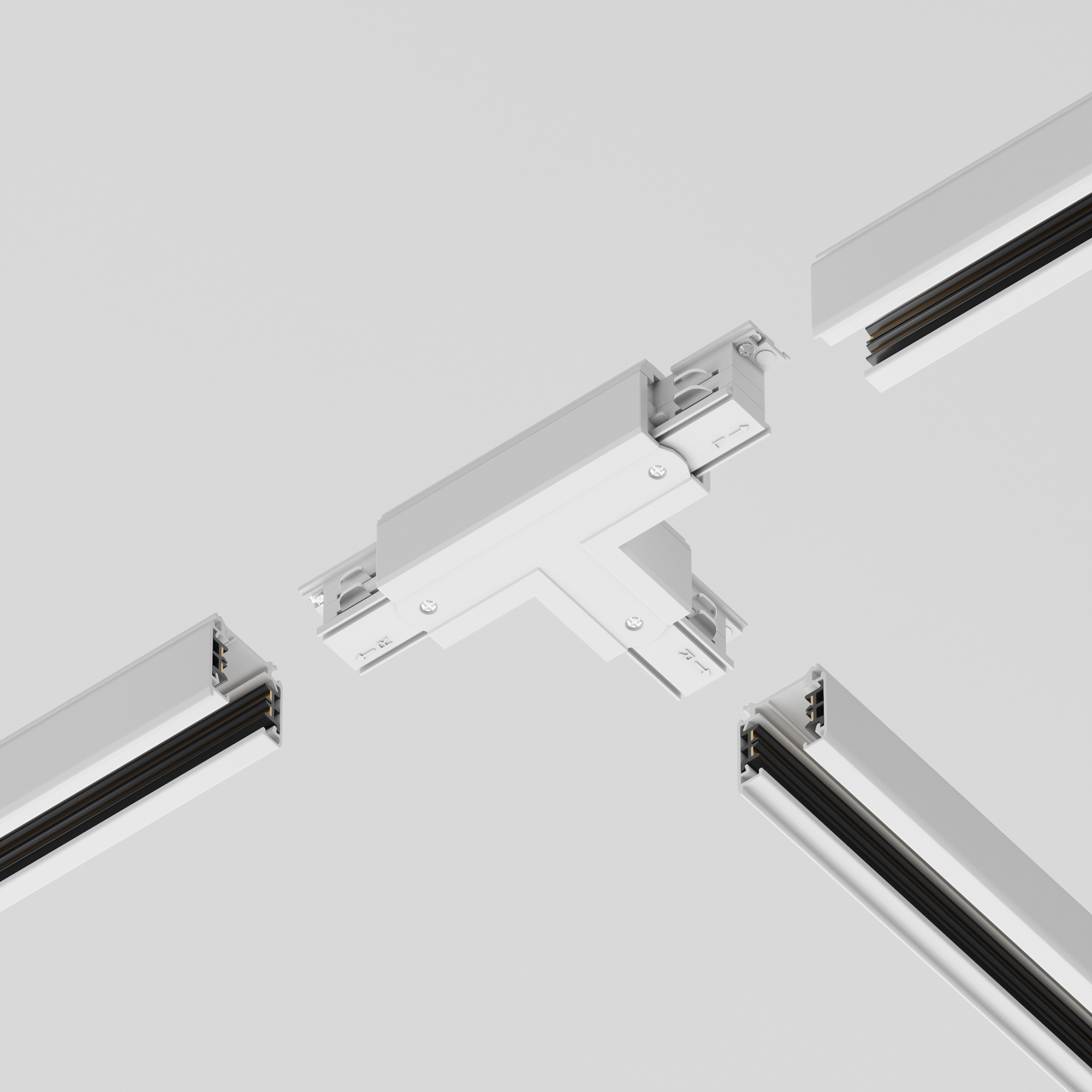 Componente sub tensiune pentru sisteme de iluminat Accesorii pentru șine Trinity, Plastic Alb, -W, MAYTONI TRA005CT-31W-R [5]