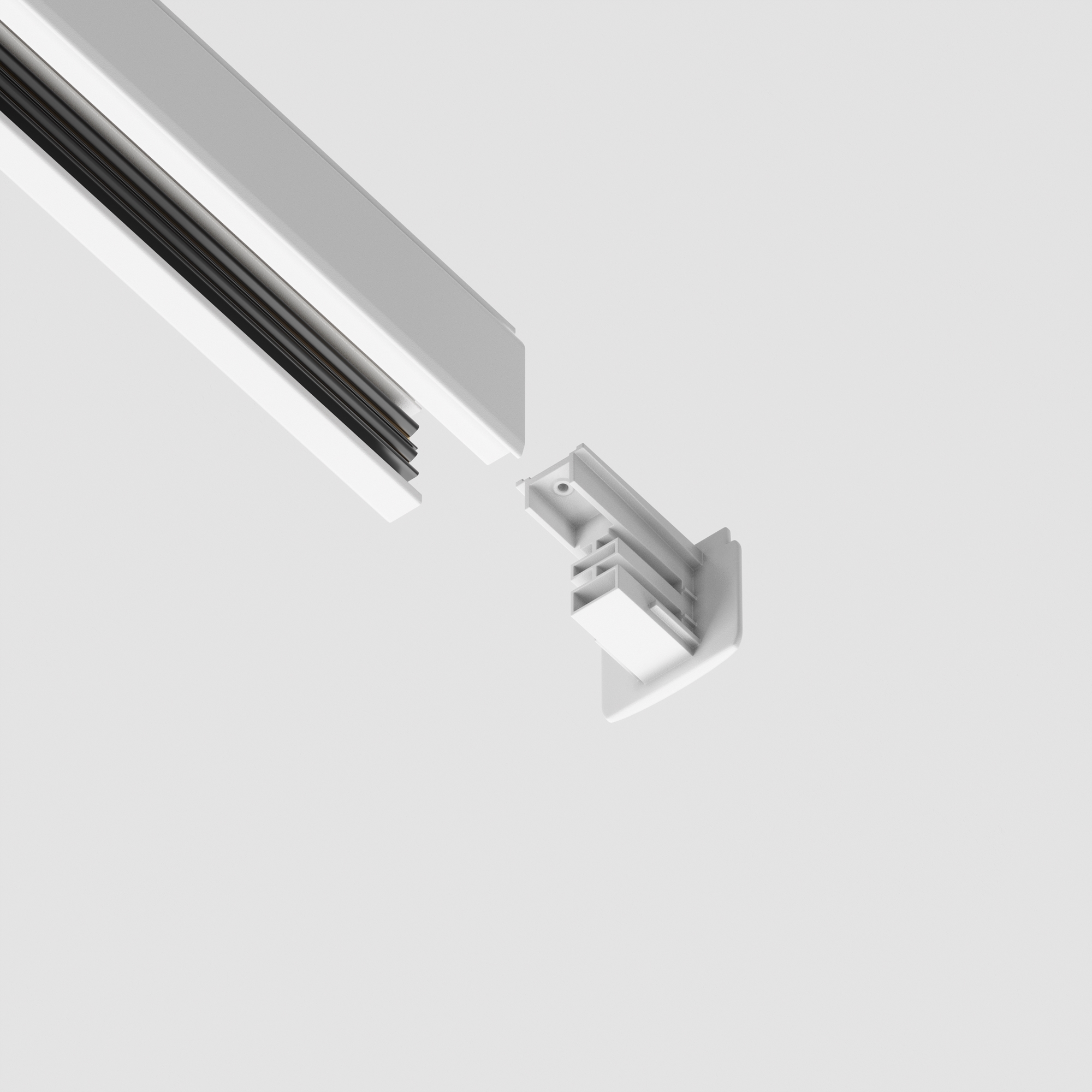 Componente pentru sistem de șină cu montaj pe suprafață Accesorii pentru șine Trinity, Plastic Alb, Maytoni TRA005EC-31W [6]
