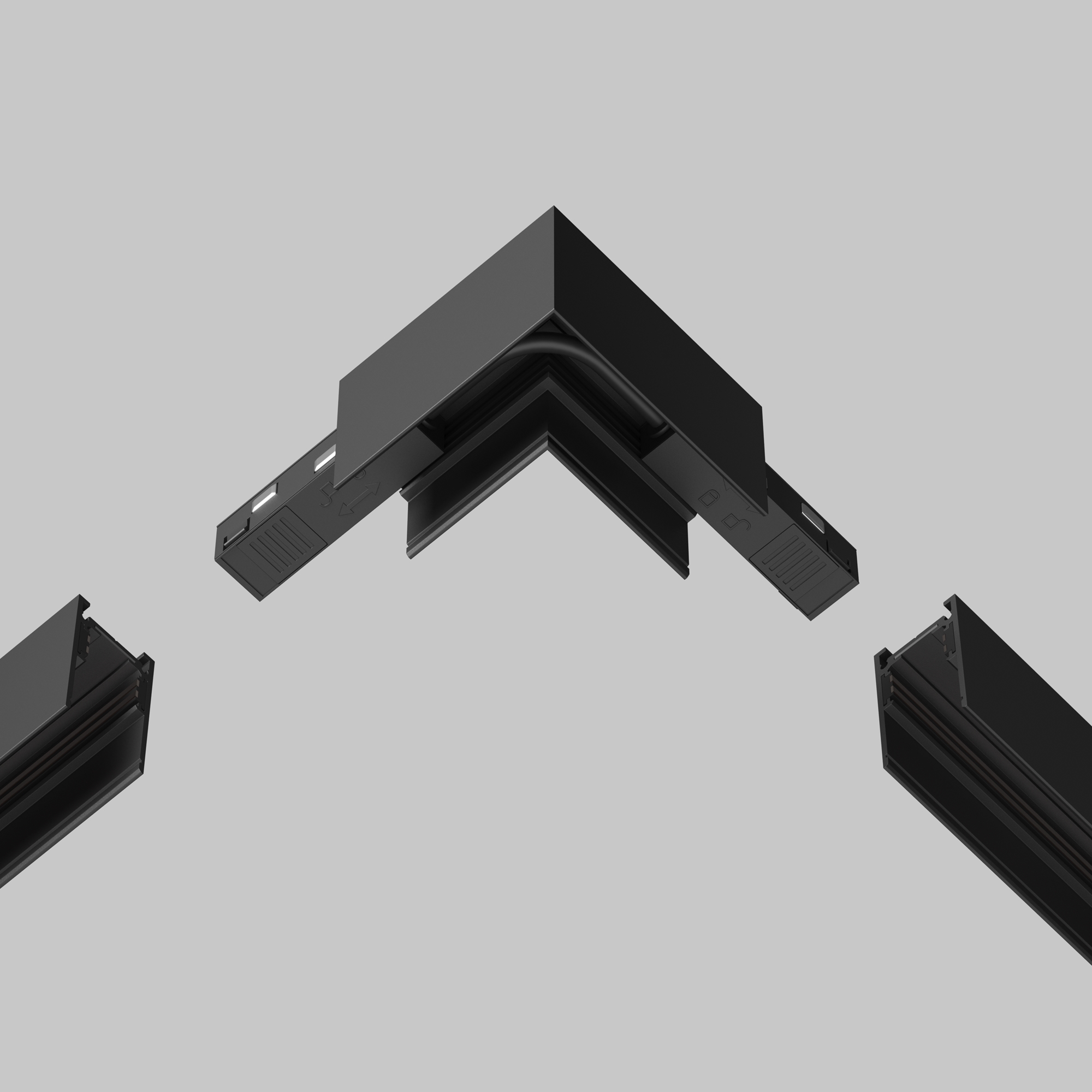 Componente sub tensiune pentru sisteme de iluminat Accesorii pentru șine Exility, Plastic Negru, -W, MAYTONI TRA034CPC-42B-15-1 [5]