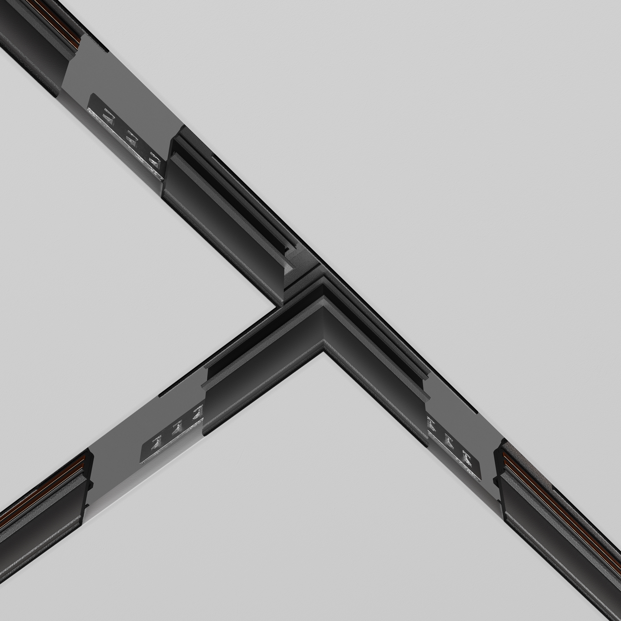 Componente sistem de șine încastrate Accesorii pentru șine Exility, Aluminiu Negru, -W, MAYTONI TRA034CT-42.12B [5]