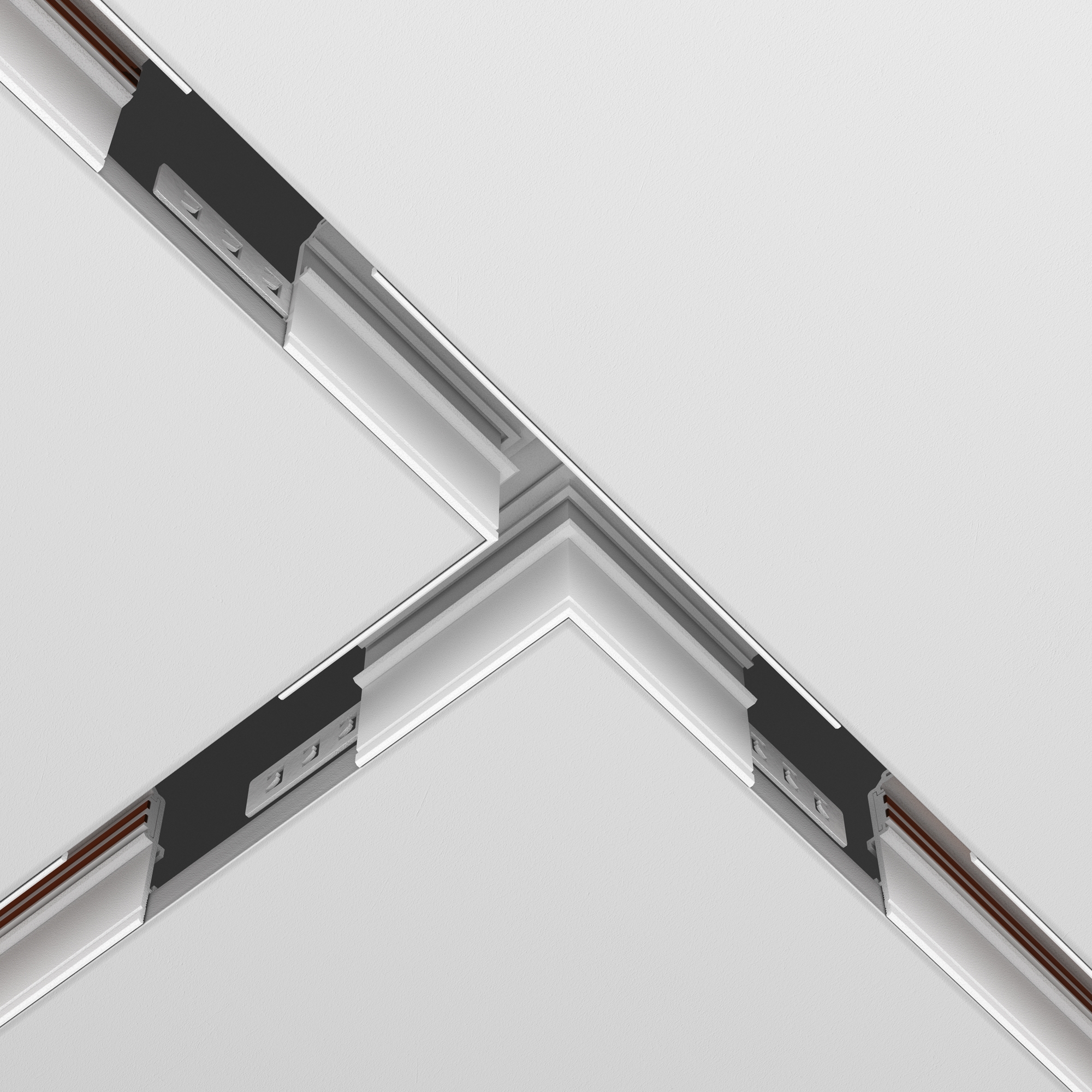 Componente sistem de șine încastrate Accesorii pentru șine Exility, Aluminiu Alb, -W, MAYTONI TRA034CT-42.12W [5]