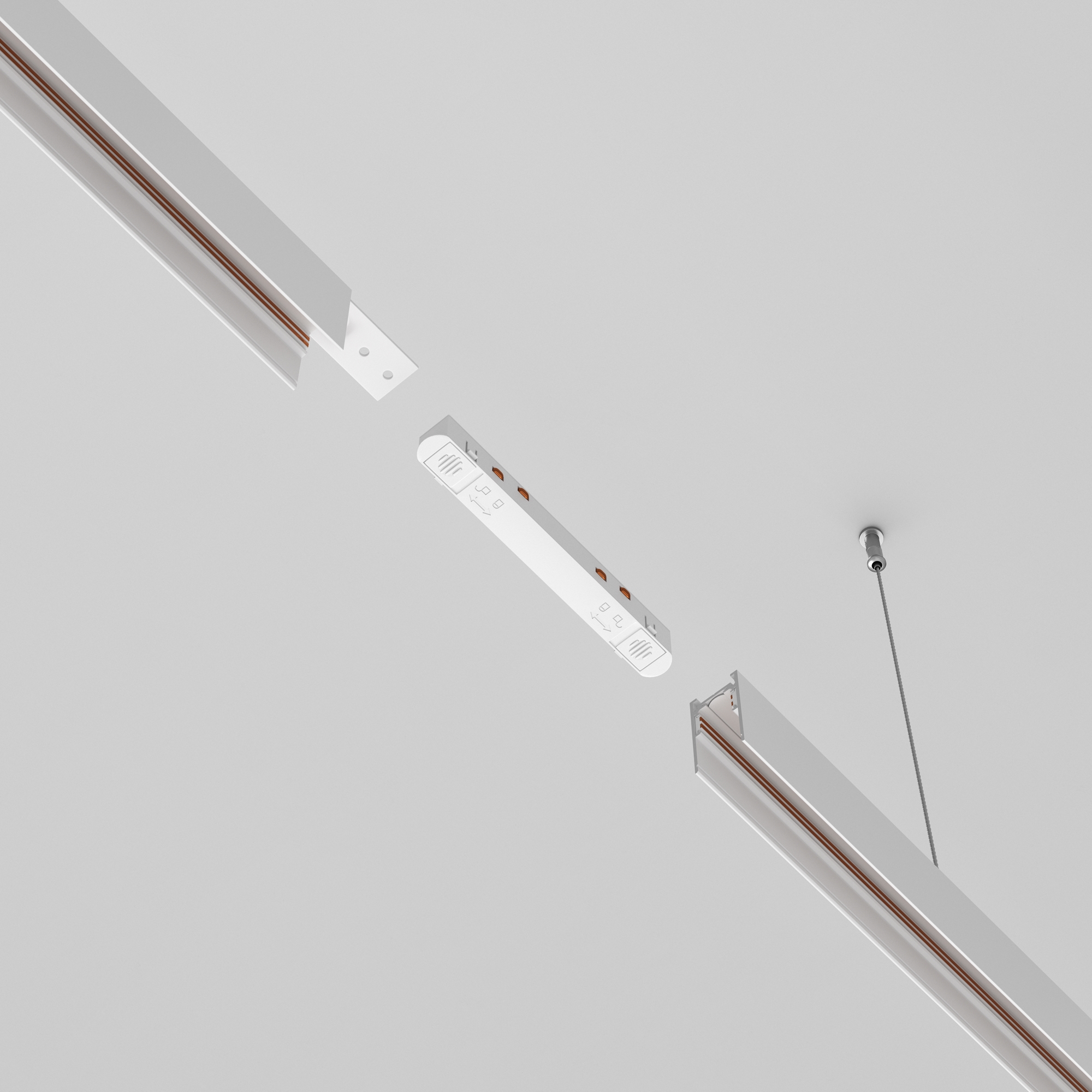 Componente sub tensiune pentru sisteme de iluminat Accesorii pentru șine Exility, Plastic Alb, -W, MAYTONI TRA034PC-42W [5]