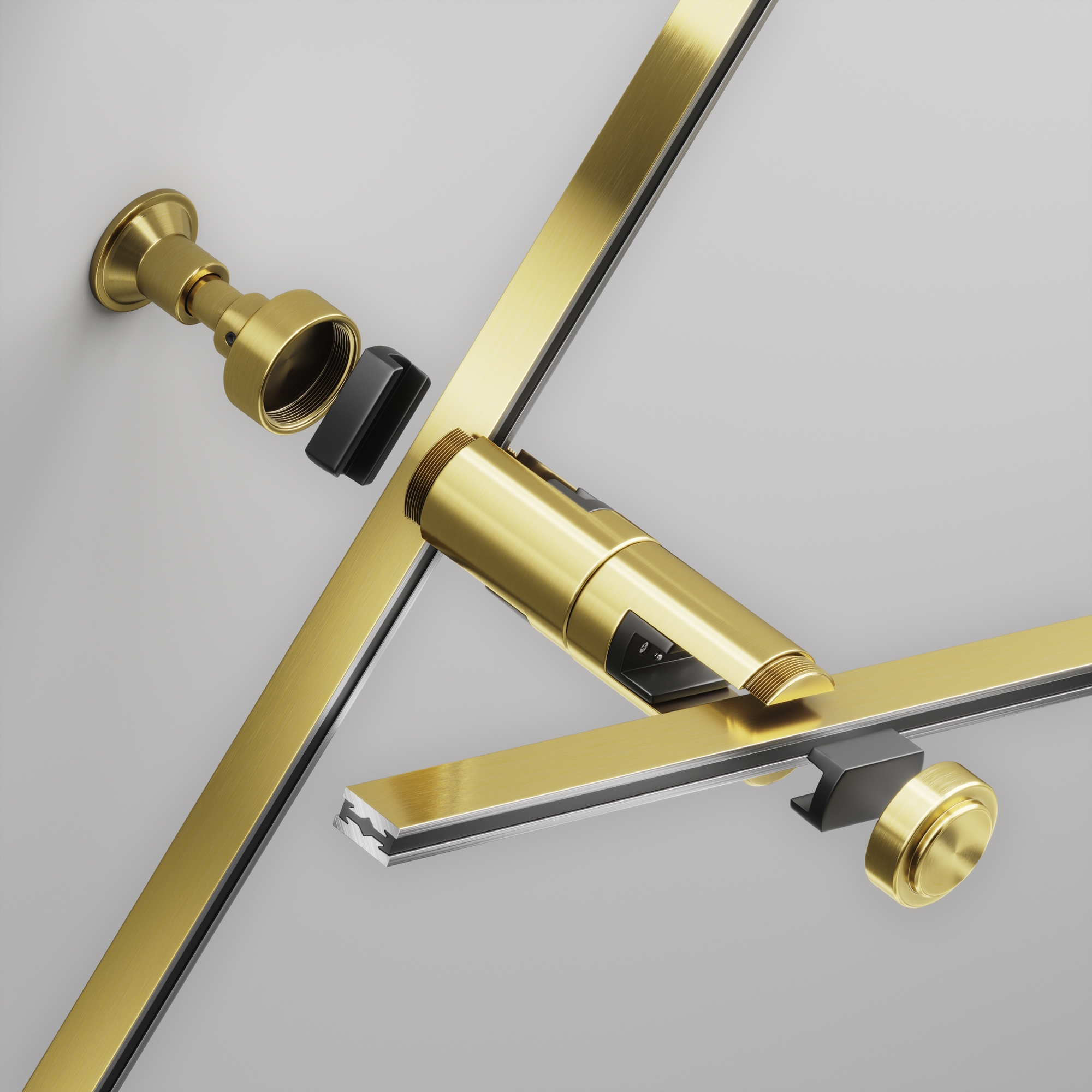 Componente sub tensiune pentru sisteme de iluminat Accesorii pentru șine Flarity, Aluminiu Alamă, Maytoni TRA155CW-D1-BS [4]