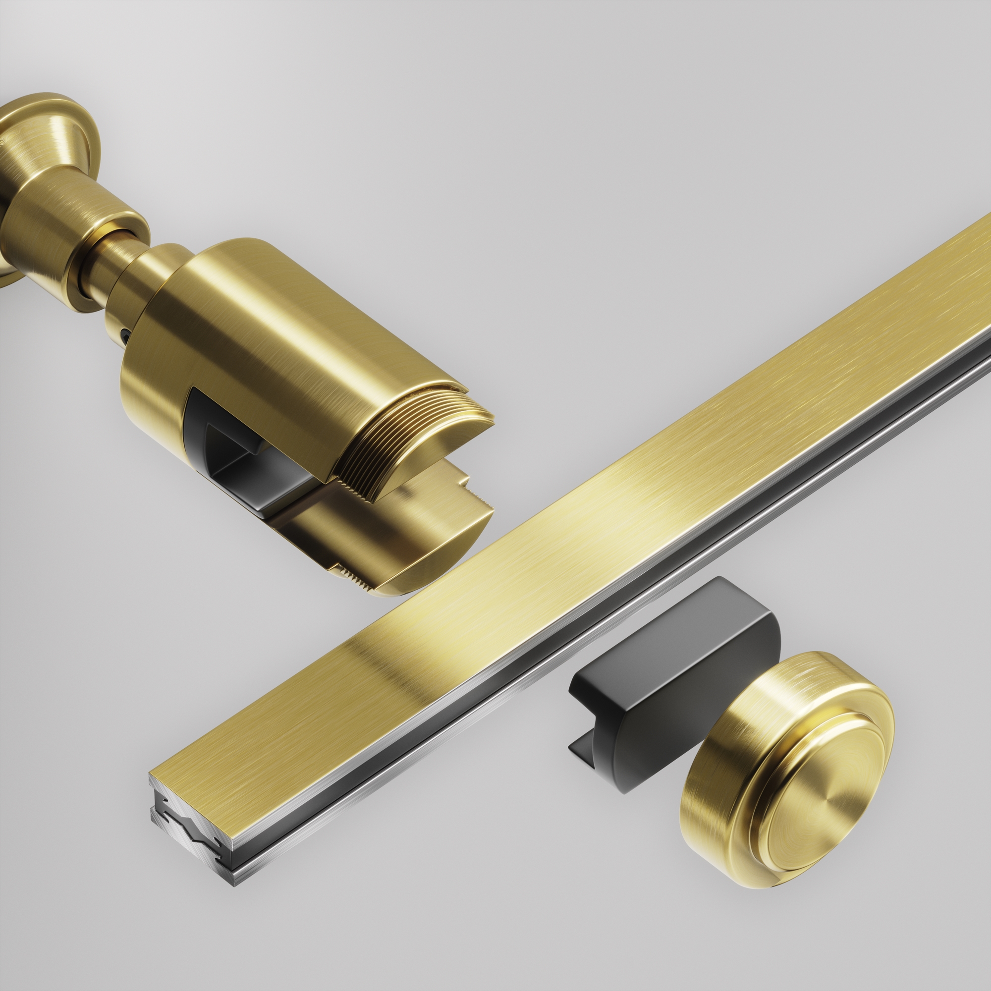 Componente pentru sistem de șină Accesorii pentru șine Flarity, Aluminiu Alamă, Maytoni TRA155CW-S1-BS [4]