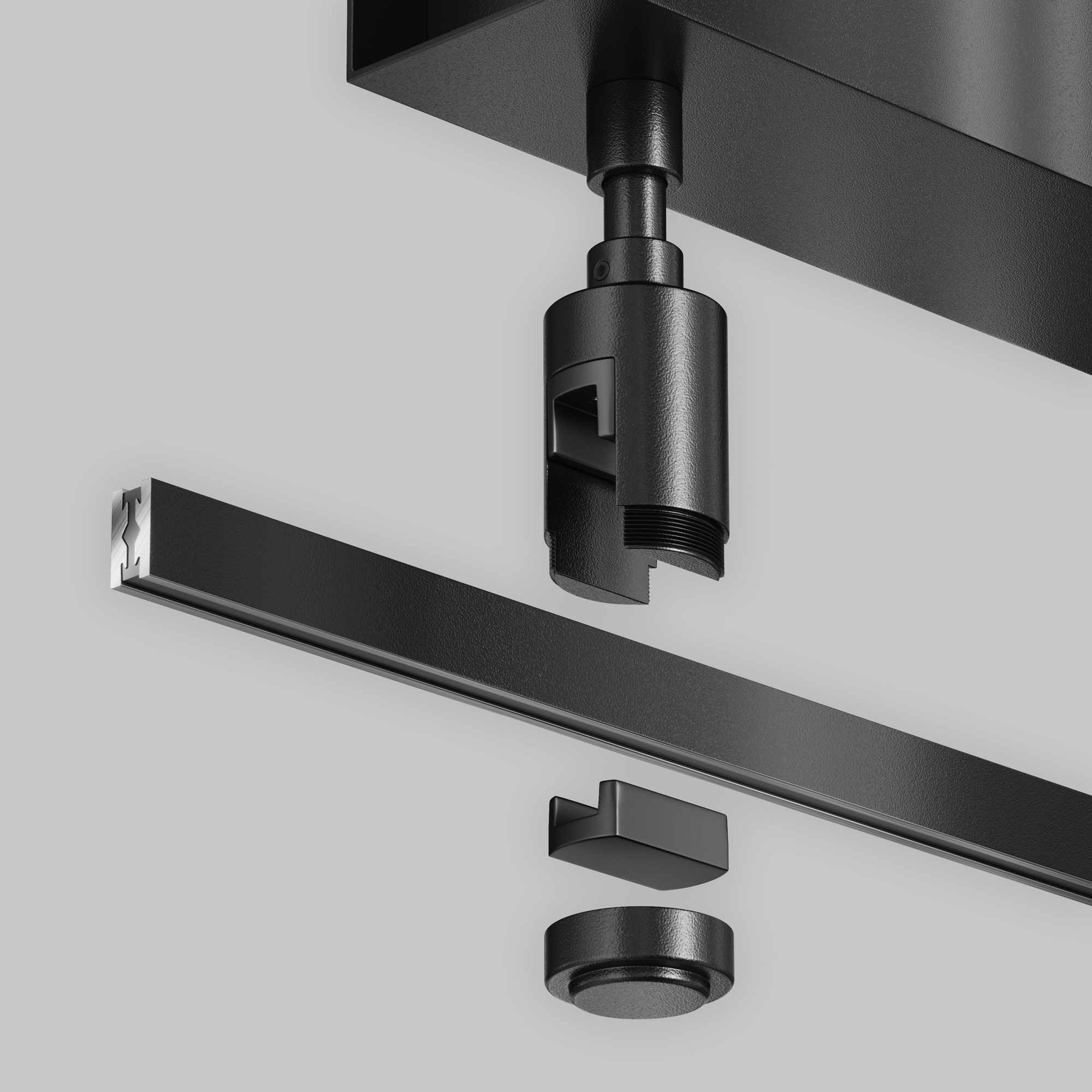 Componente sub tensiune pentru sisteme de iluminat Accesorii pentru șine Flarity Negru Aluminiu -W MAYTONI TRA156C-BB1-B [4]