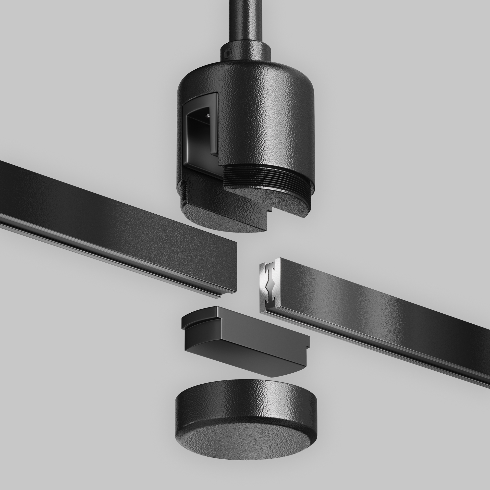 Componente sub tensiune pentru sisteme de iluminat Accesorii pentru șine Flarity Negru Aluminiu Maytoni TRA156C-IPC1-B [4]