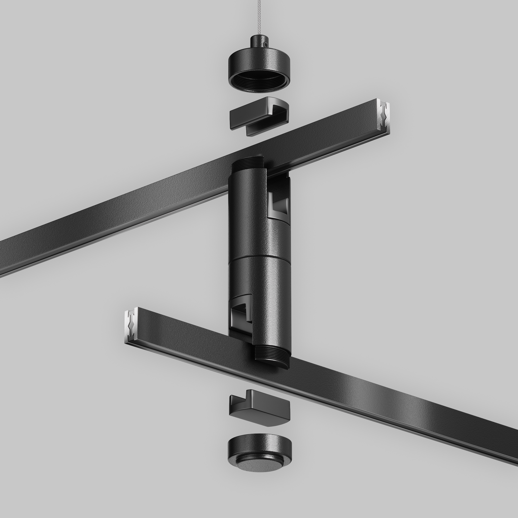 Componente sub tensiune pentru sisteme de iluminat Accesorii pentru șine Flarity Negru Aluminiu -W MAYTONI TRA157SW-D1-B [4]