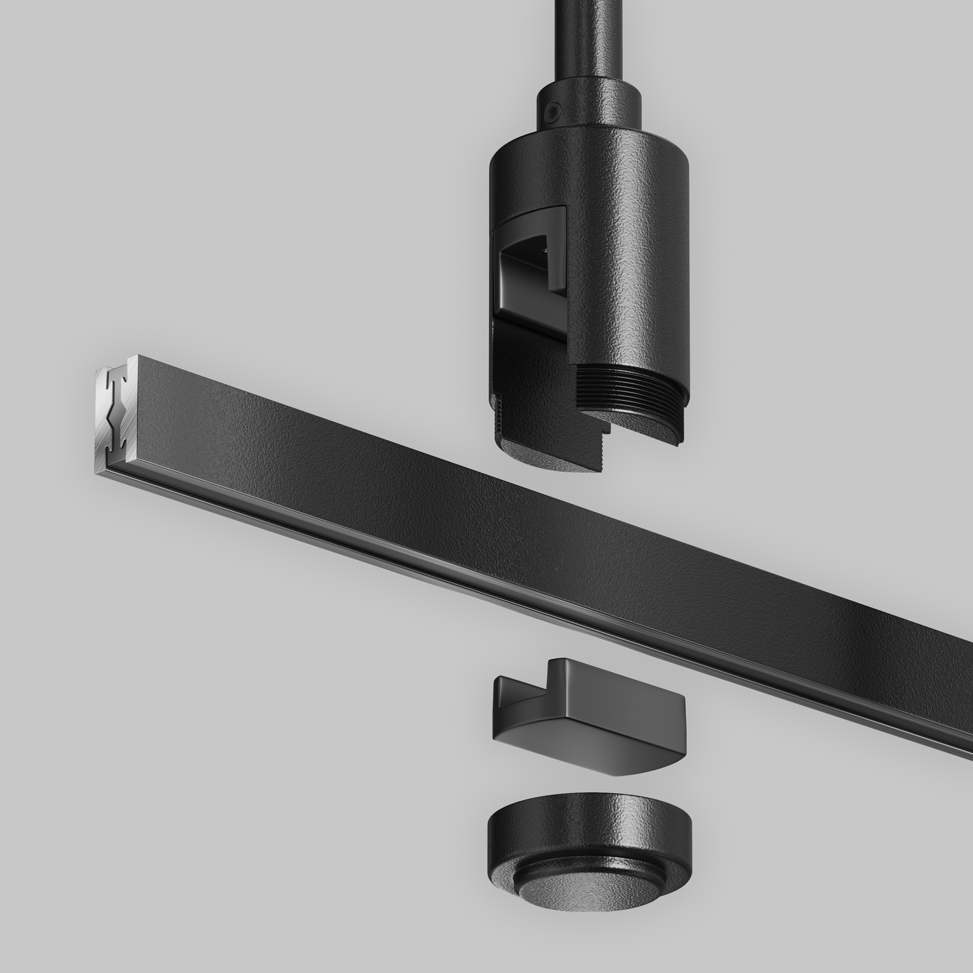 Componente sub tensiune pentru sisteme de iluminat Accesorii pentru șine Flarity Negru Aluminiu -W MAYTONI TRA158C-BL1-B [4]