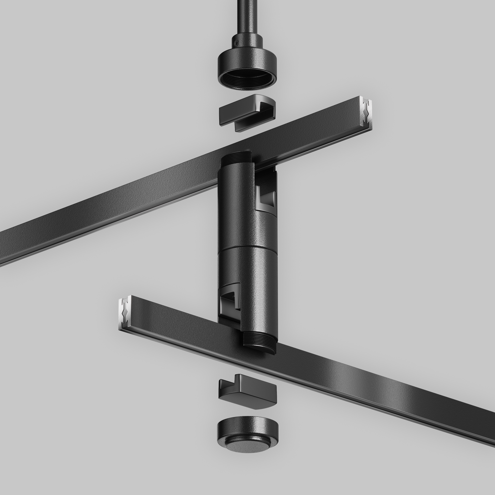 Componente sub tensiune pentru sisteme de iluminat Accesorii pentru șine Flarity Negru Aluminiu -W MAYTONI TRA158C-D1-B [4]