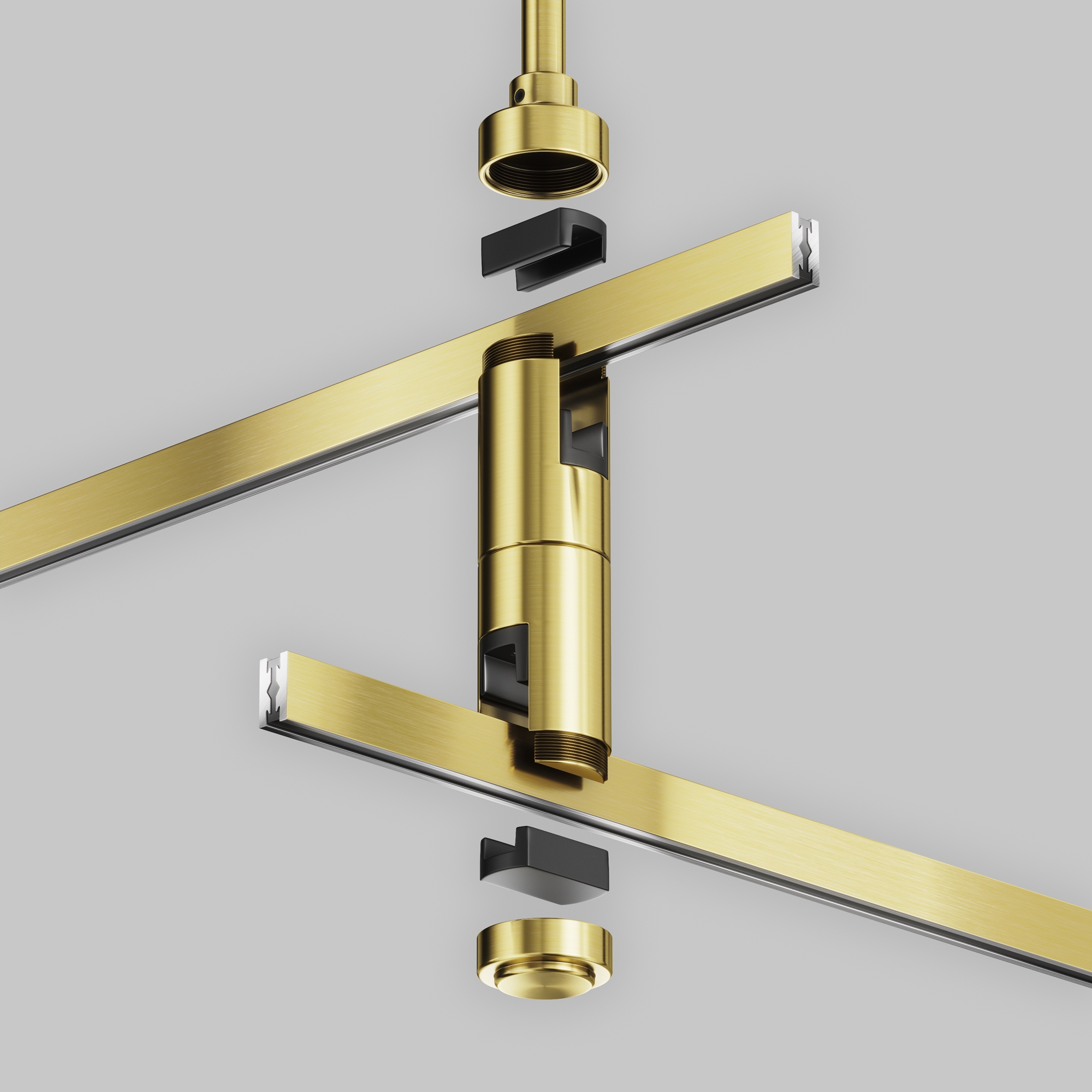 Componente sub tensiune pentru sisteme de iluminat Accesorii pentru șine Flarity, Aluminiu Alamă, -W, MAYTONI TRA159C-D1-BS [4]