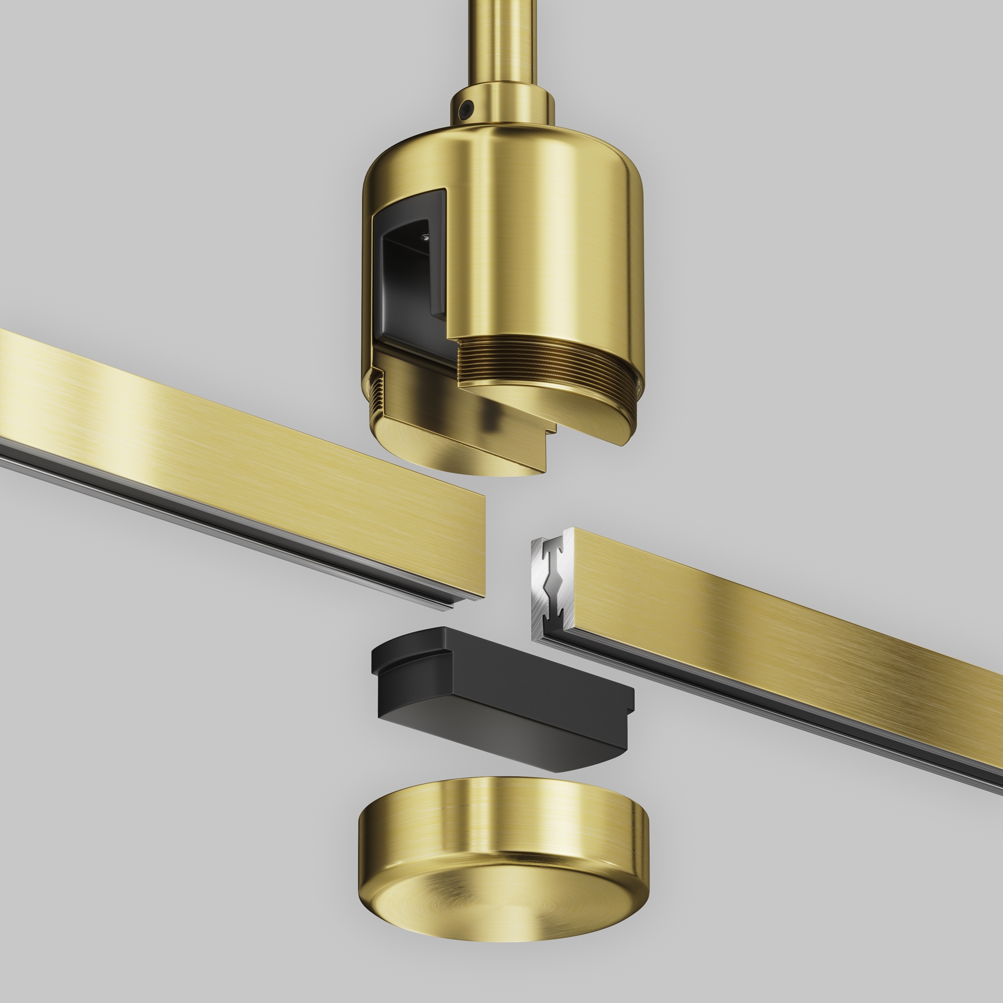 Accesoriu sistem de șină Flarity, Aluminiu Alamă, TRA159C-IPCL1-BS - Maytoni [4]