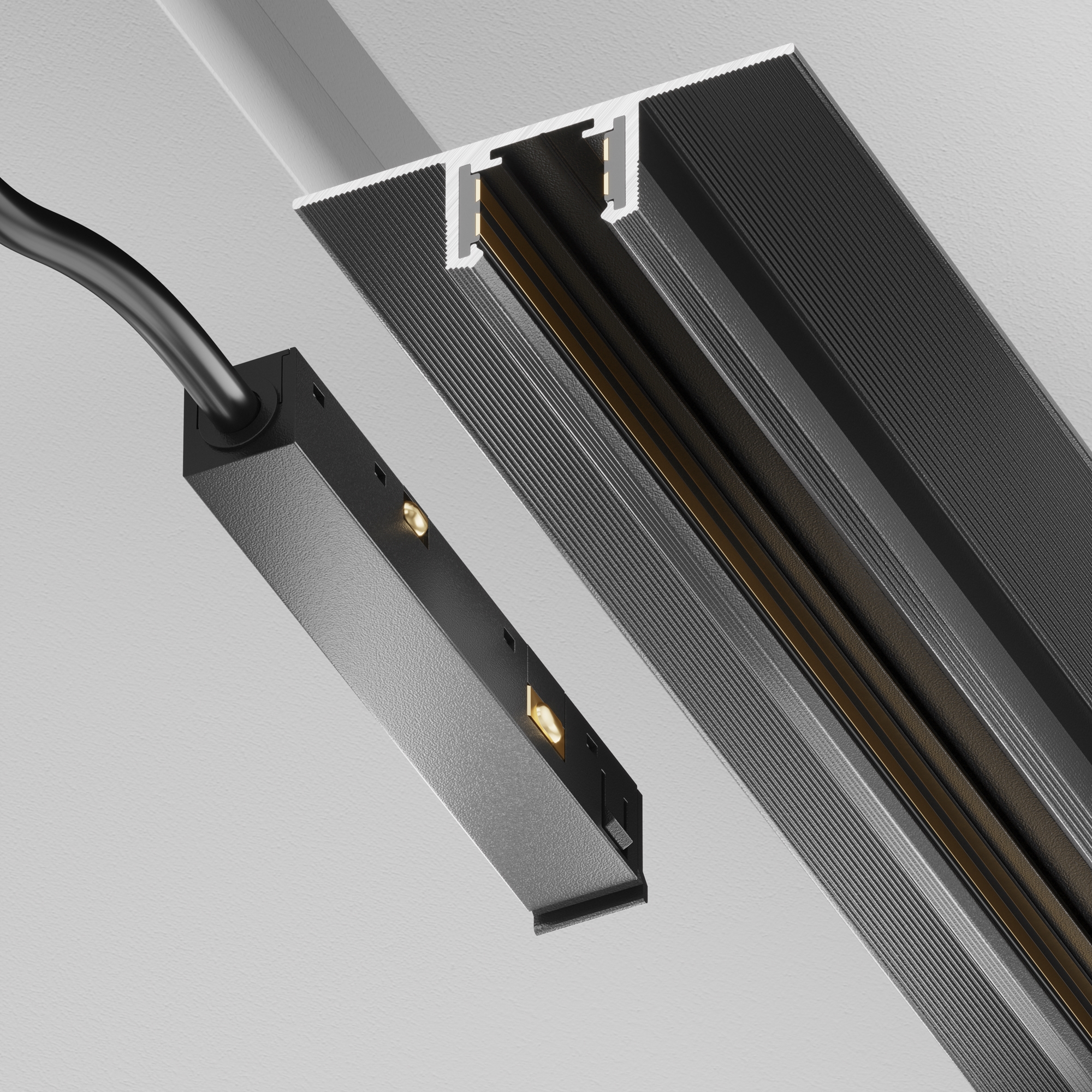 Componente pentru sistem de șină Accessories for tracks Tenity Negru Aluminiu -W MAYTONI TRA239B-42B [5]