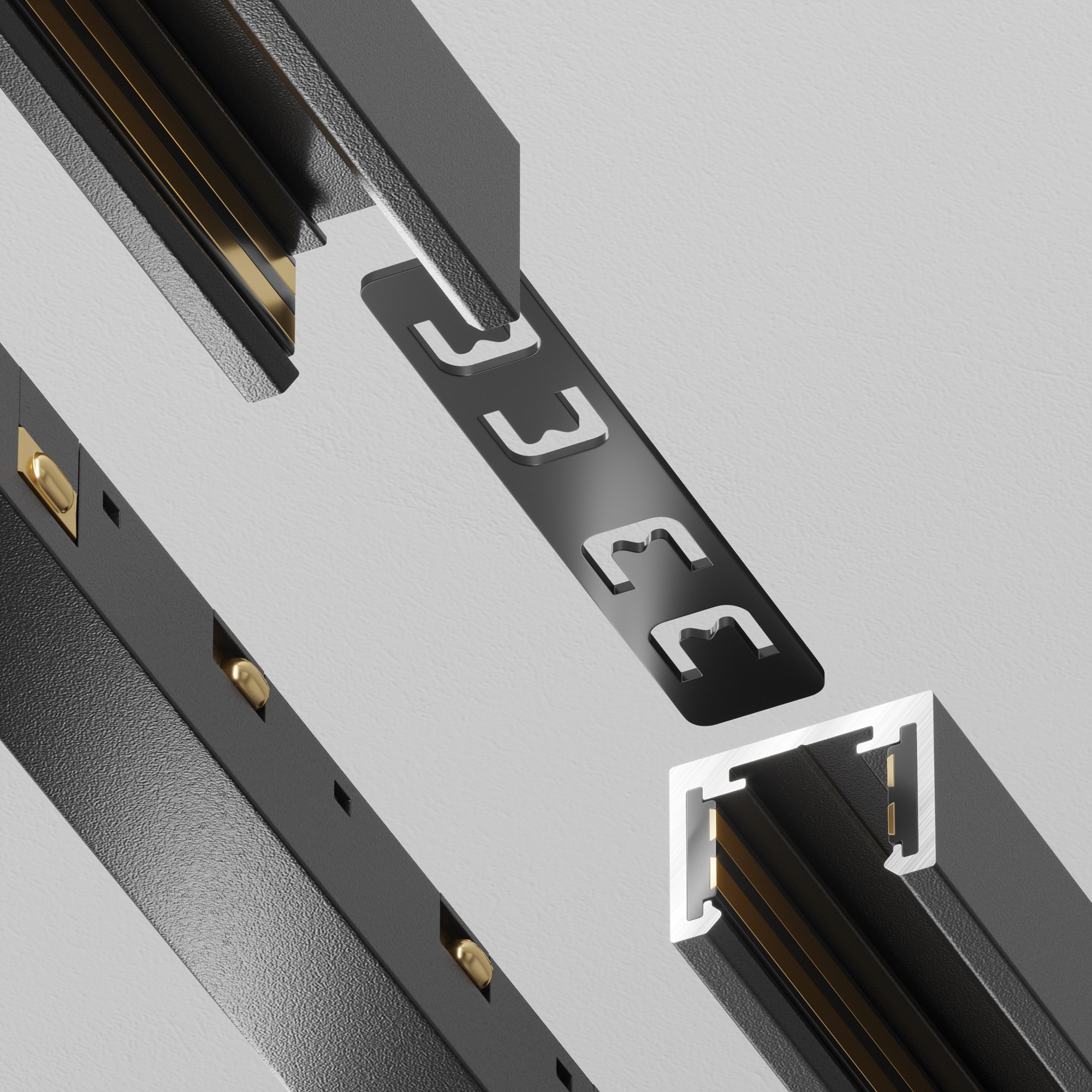 Componente pentru sistem de șină Accessories for tracks Tenity Negru Aluminiu -W MAYTONI TRA239C-21B [5]
