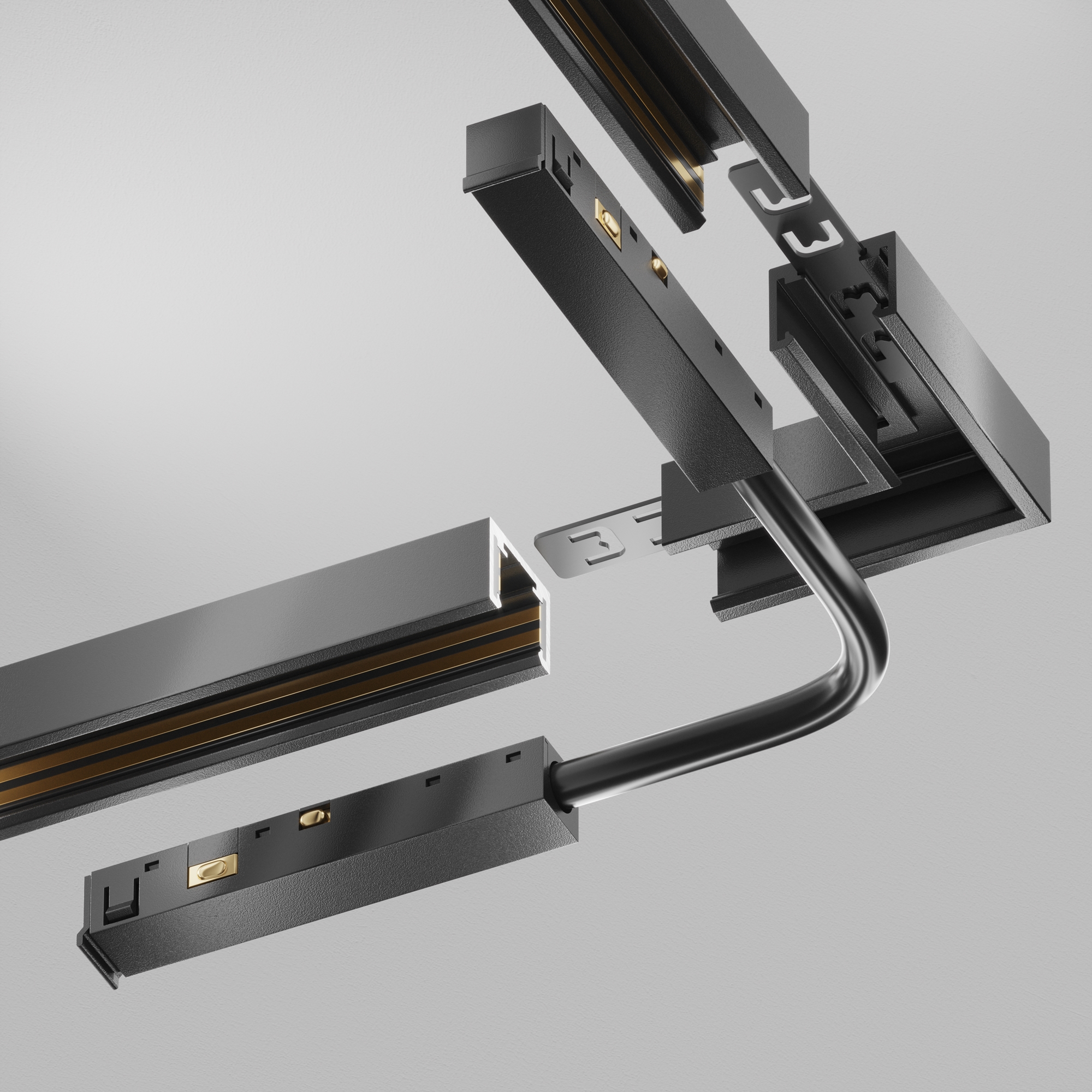 Componente sub tensiune pentru sisteme de iluminat Accessories for tracks Tenity Negru Aluminiu -W MAYTONI TRA239CS-42B [5]