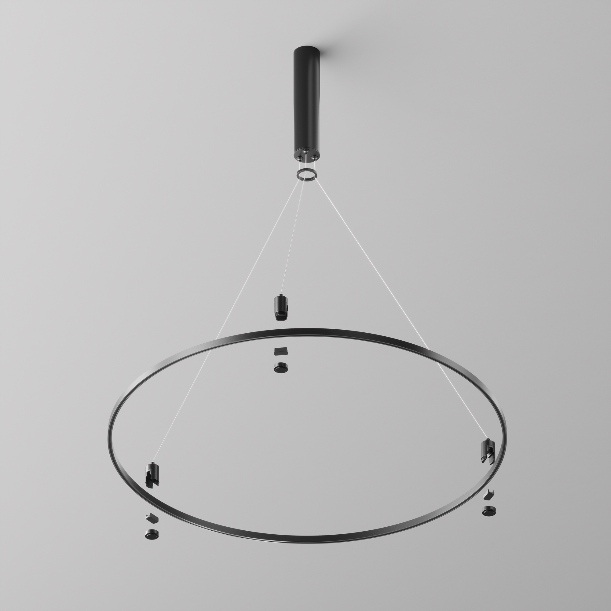 Șină cu montaj pe suprafață/suspendat Sisteme de șine Flarity Negru Aluminiu -W MAYTONI TRX154-R-D800-B [5]