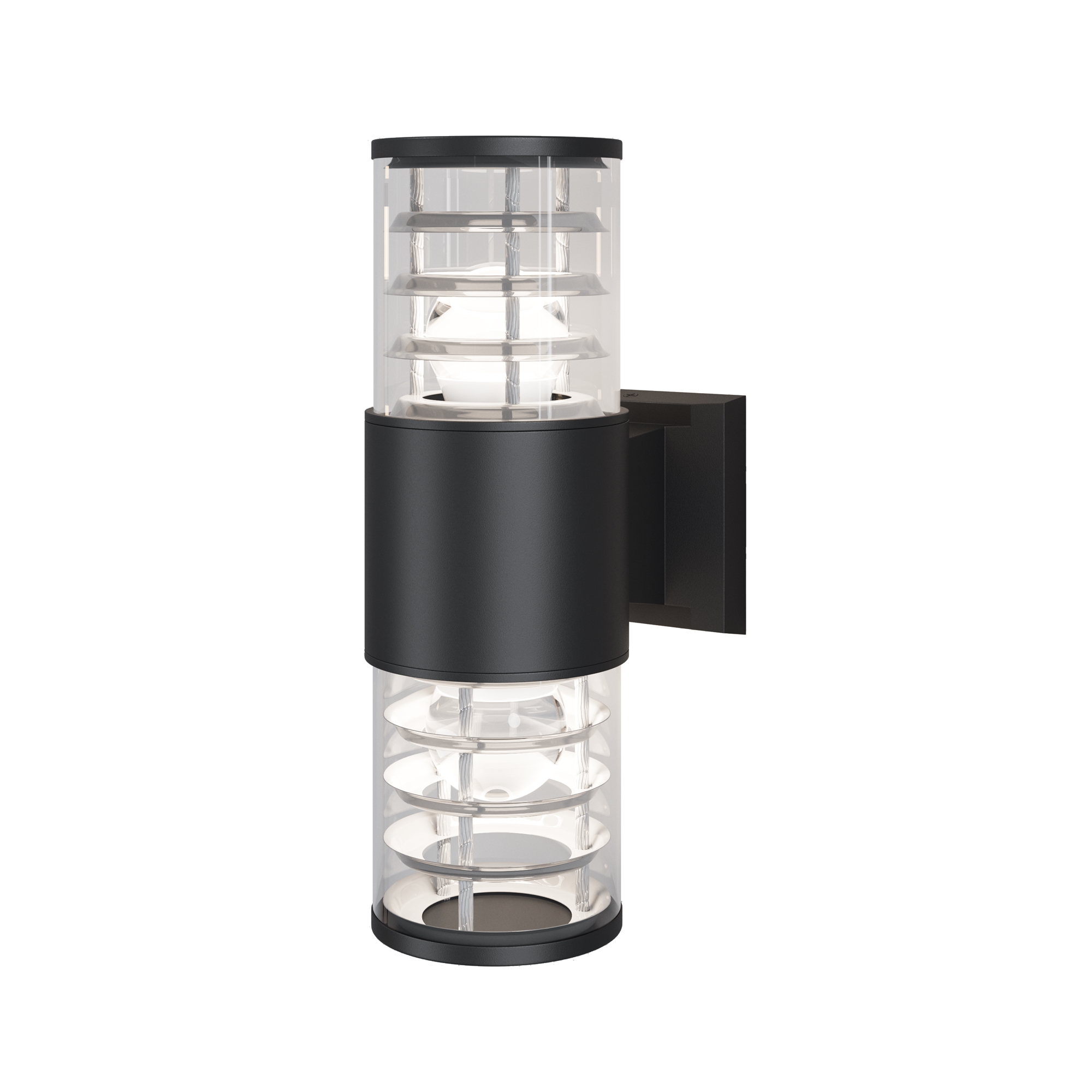 Corpuri iluminat exterior - Aplică de exterior Bronx, Aluminiu Negru, 60W, Maytoni O576WL-02B