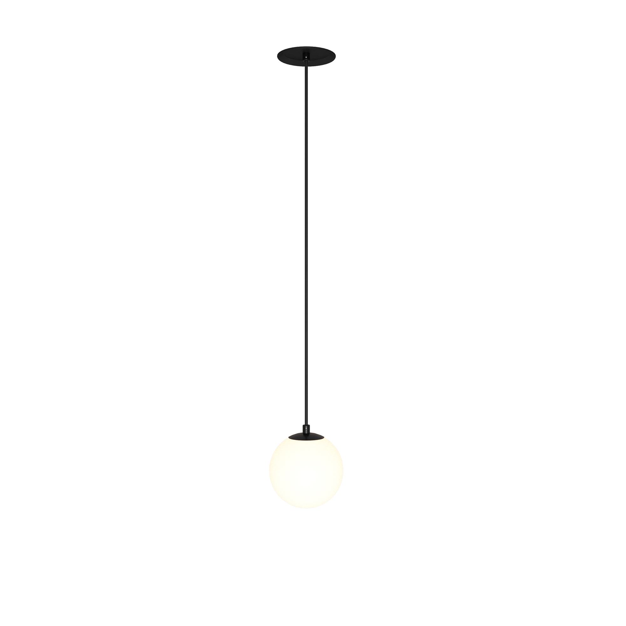 Produse - Corp de iluminat suspendat Lună, Aluminiu și plastic Negru și alb, 5W, MAYTONI P039PL-5W3K-10INS-B