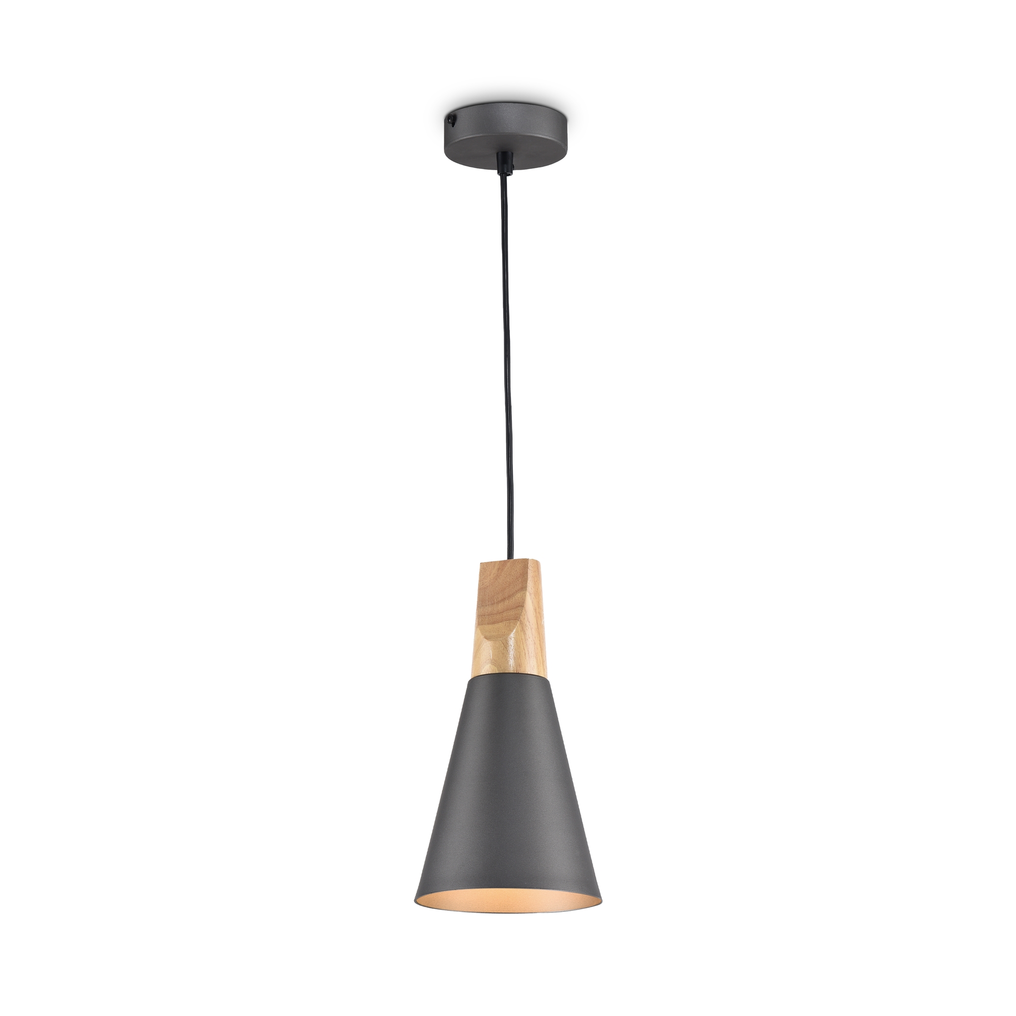 Produse - Corp de iluminat suspendat Bicones, Metal Gri, 60W, MAYTONI P359-PL-140-C