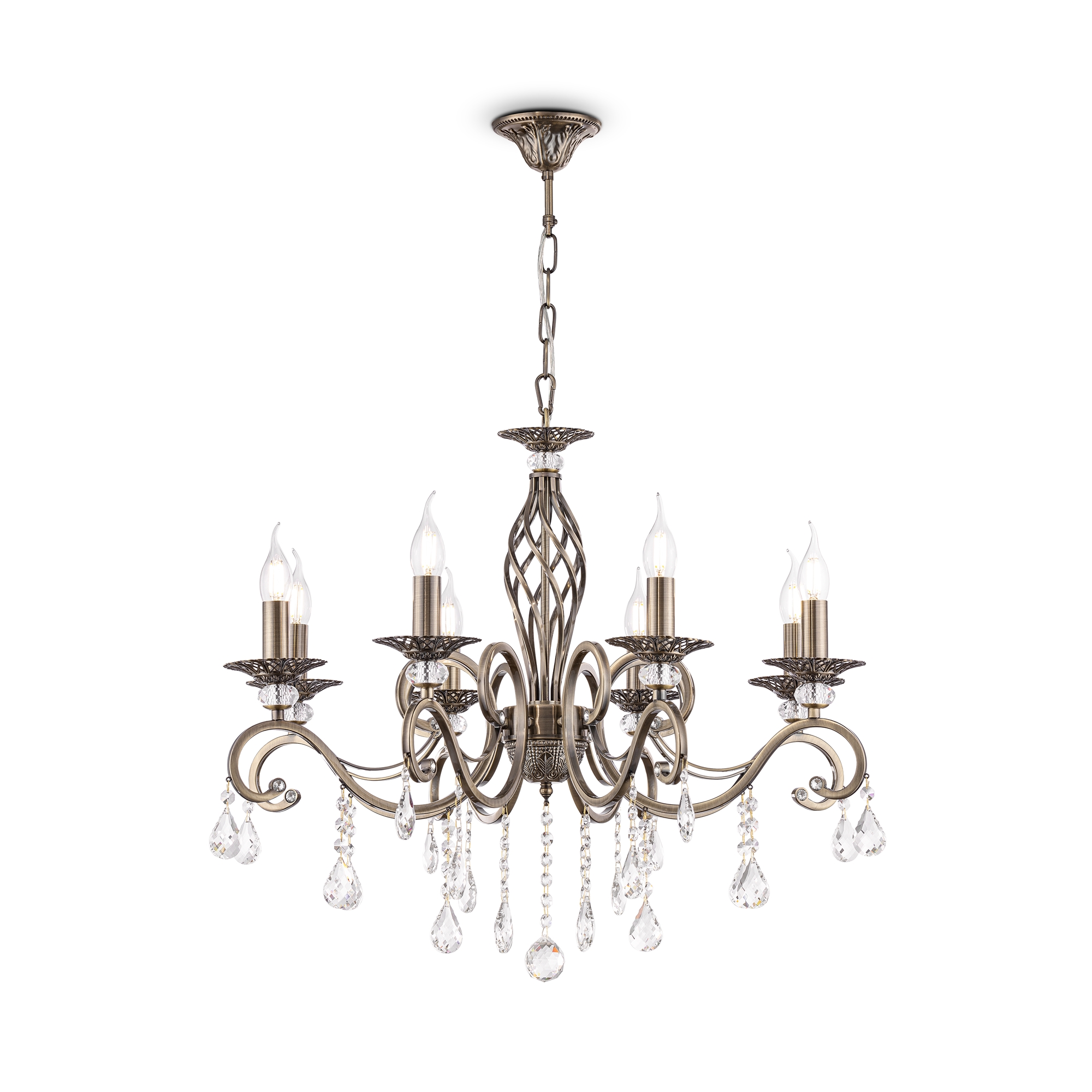 Produse - Corp de iluminat suspendat Grace, Metal Bronz, 60W, Maytoni RC247-PL-08-R