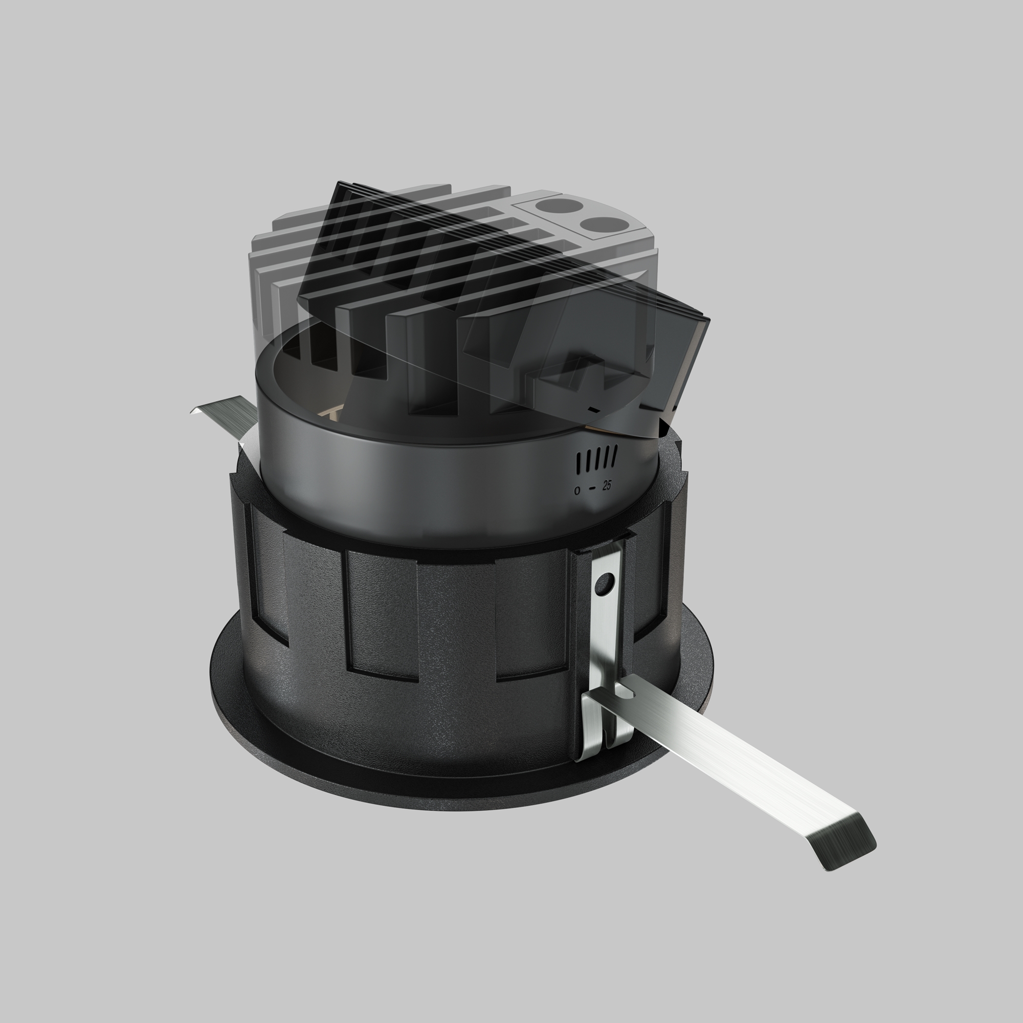 Corp de iluminat încastrat Wise, Aluminiu și plastic Negru, 10W, MAYTONI DL057-10W3K-B [9]