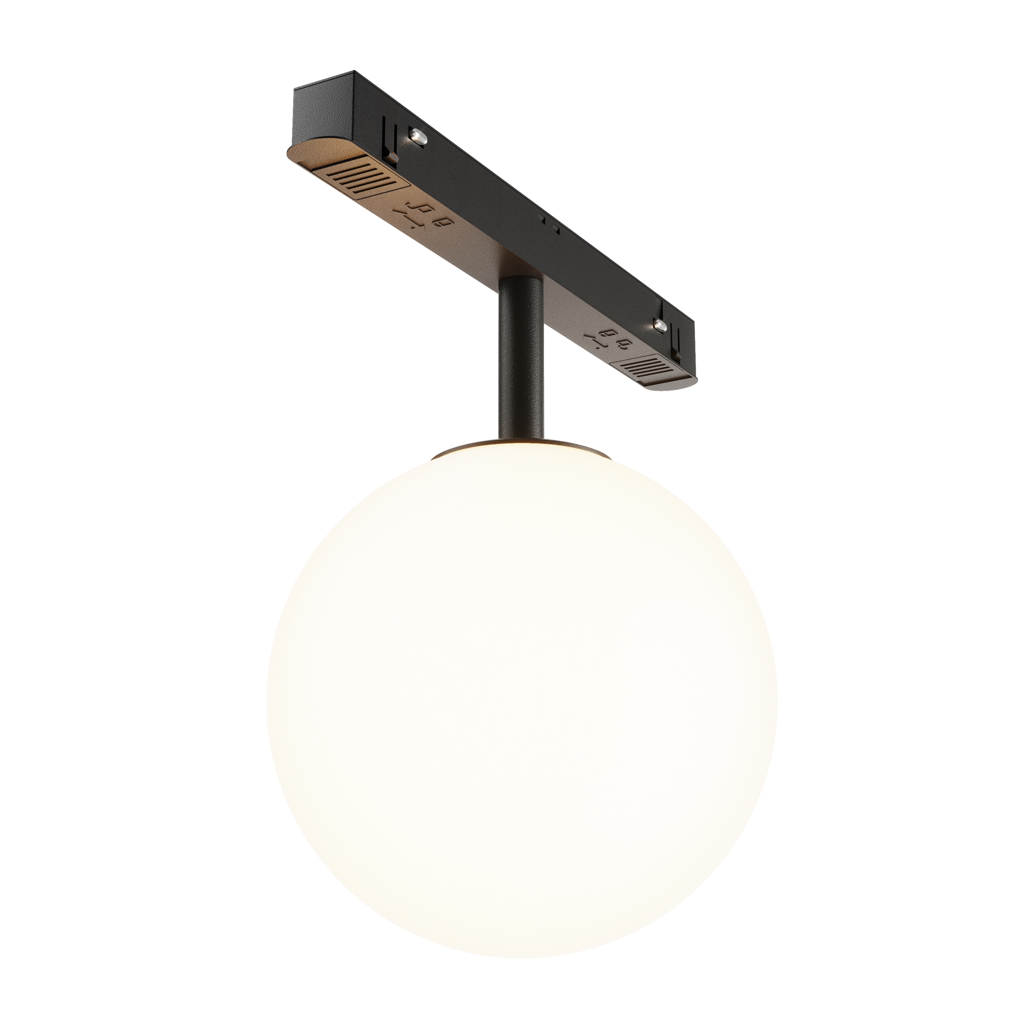 Produse - Corp de iluminat pe șină Lună, Sticlă Negru, 5W, MAYTONI TR038-2-5W3K-1