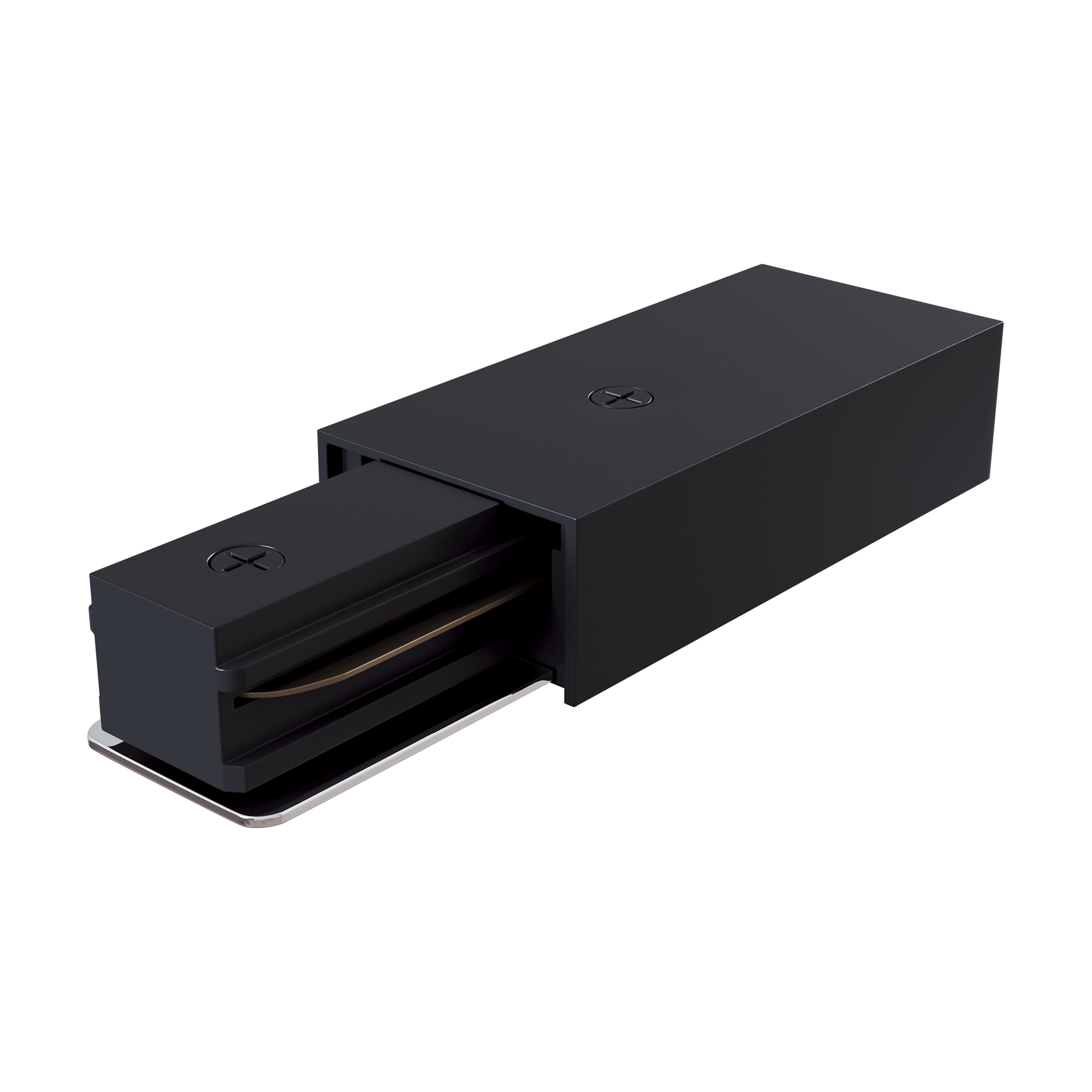Produse - Componente sub tensiune pentru sisteme de iluminat Accesorii pentru șine Unity, Plastic Negru, Maytoni TRA001B-11B