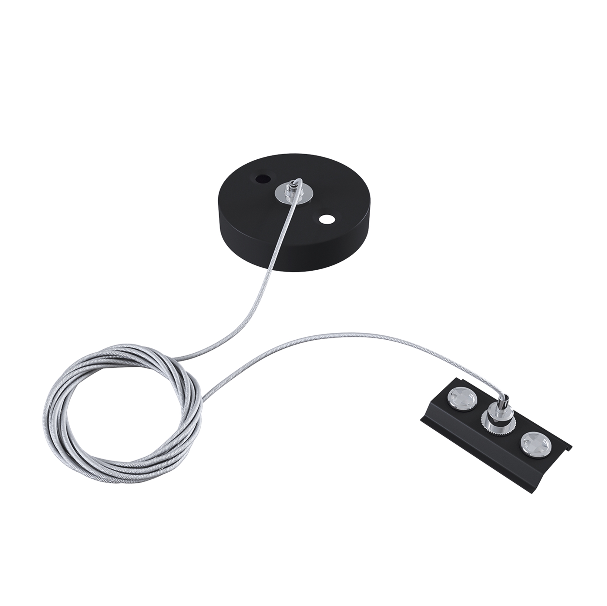 Produse - Componente pentru sistem de șină cu montaj pe suprafață Accesorii pentru șine Unity, Metal Negru, Maytoni TRA001CW-11B