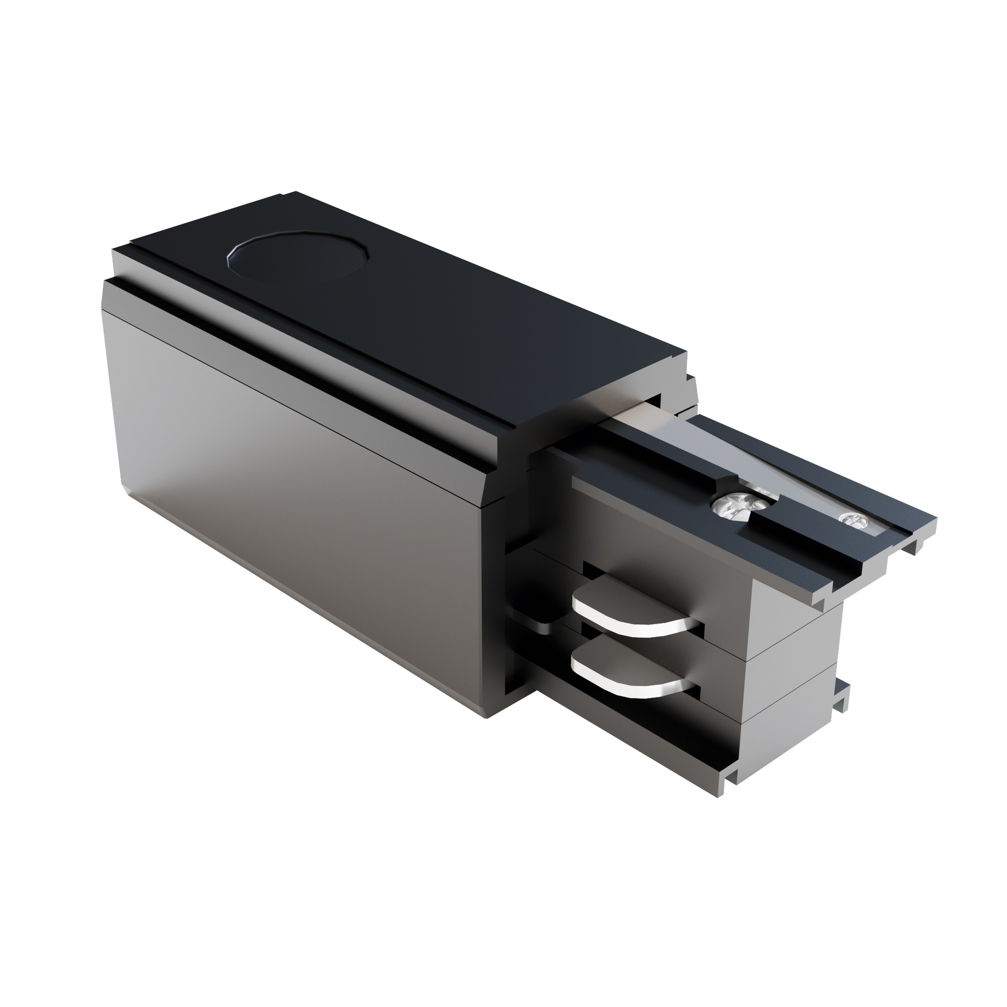 Iluminat - Componente sub tensiune pentru sisteme de iluminat Accesorii pentru șine Trinity, Plastic Negru, -W, MAYTONI TRA005B-31B-R