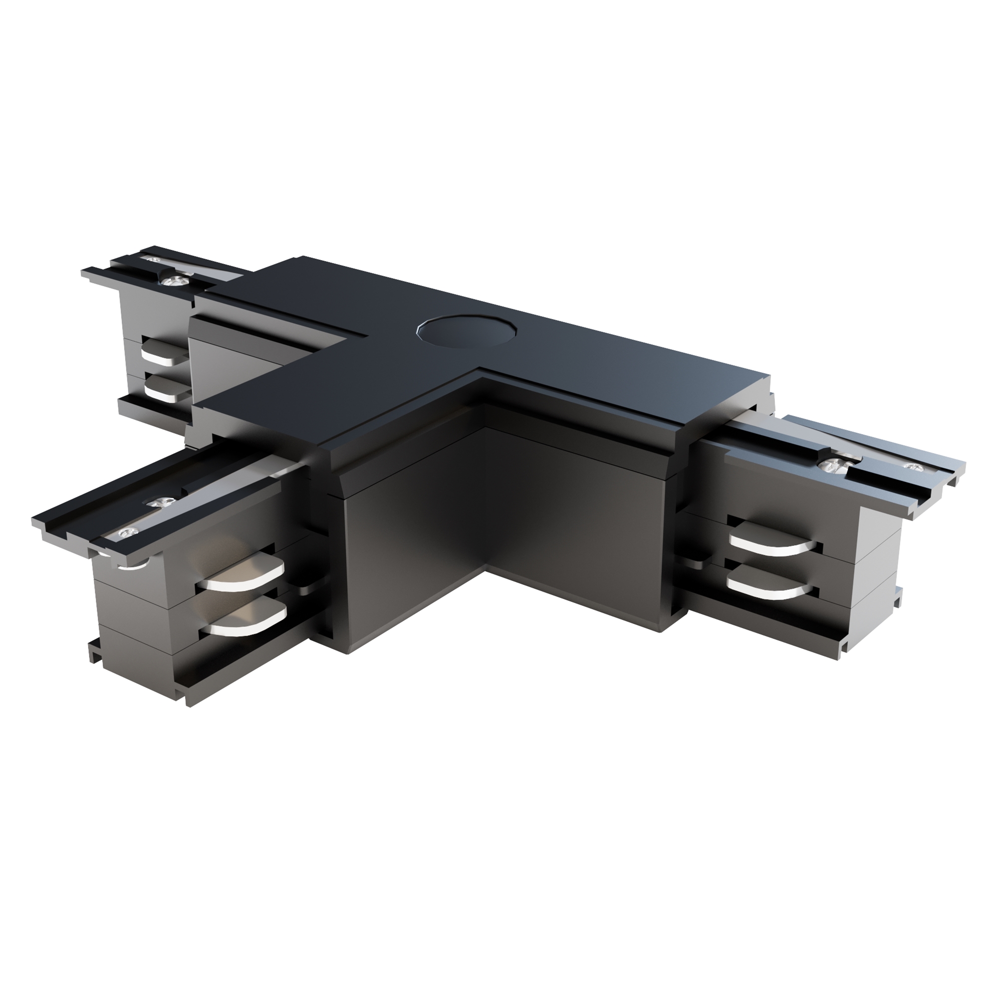 Accesorii - Componente sub tensiune pentru sisteme de iluminat Accesorii pentru șine Trinity, Plastic Negru, Maytoni TRA005CT-31B-R