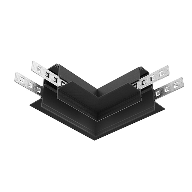 Componente sistem de șine încastrate Accesorii pentru șine Exility, Aluminiu Negru, -W, MAYTONI TRACL034-42B-R [5]