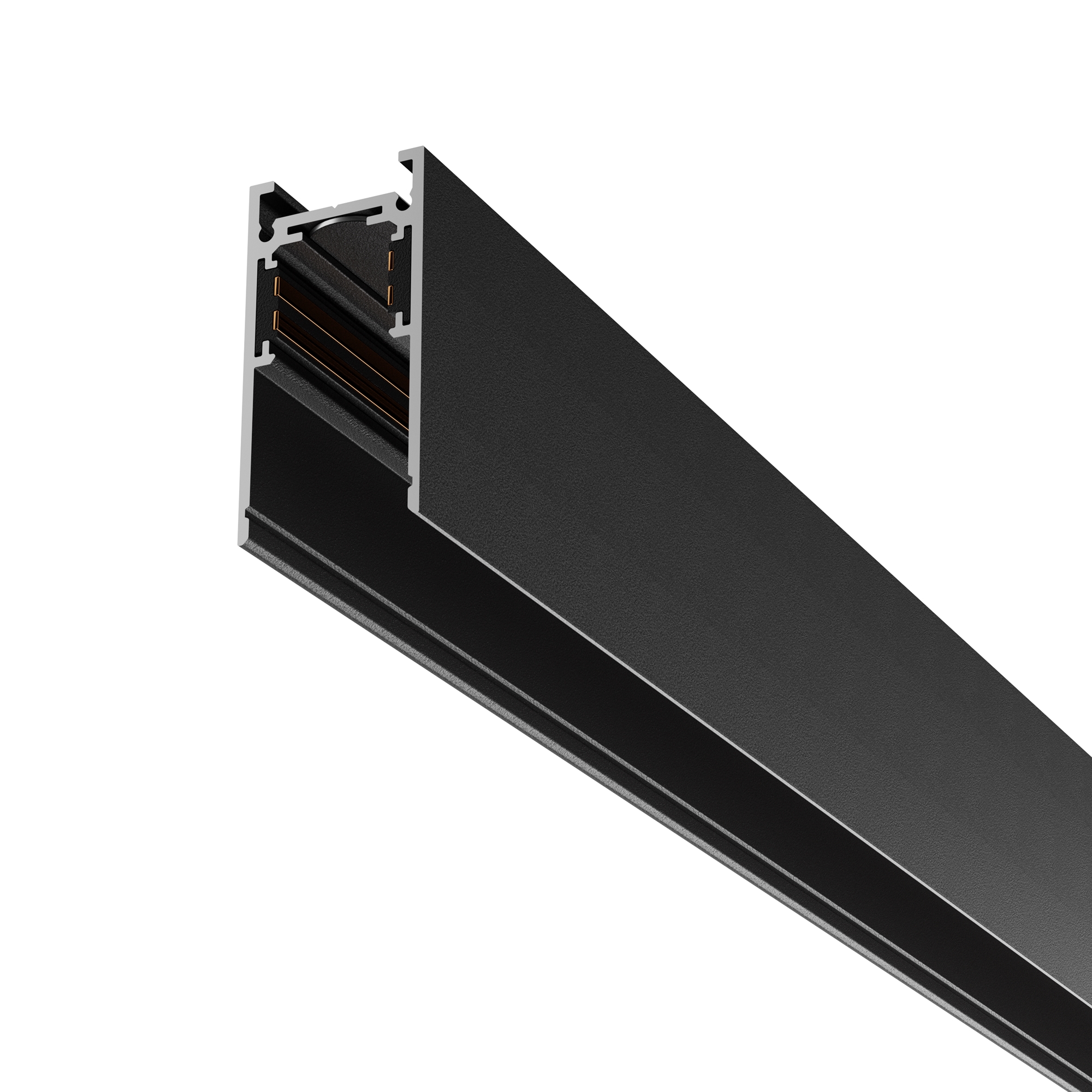 Sina pentru spoturi - Șină cu montaj pe suprafață/suspendat Sisteme de șine Exility, Aluminiu Negru, Maytoni TRX034-411B