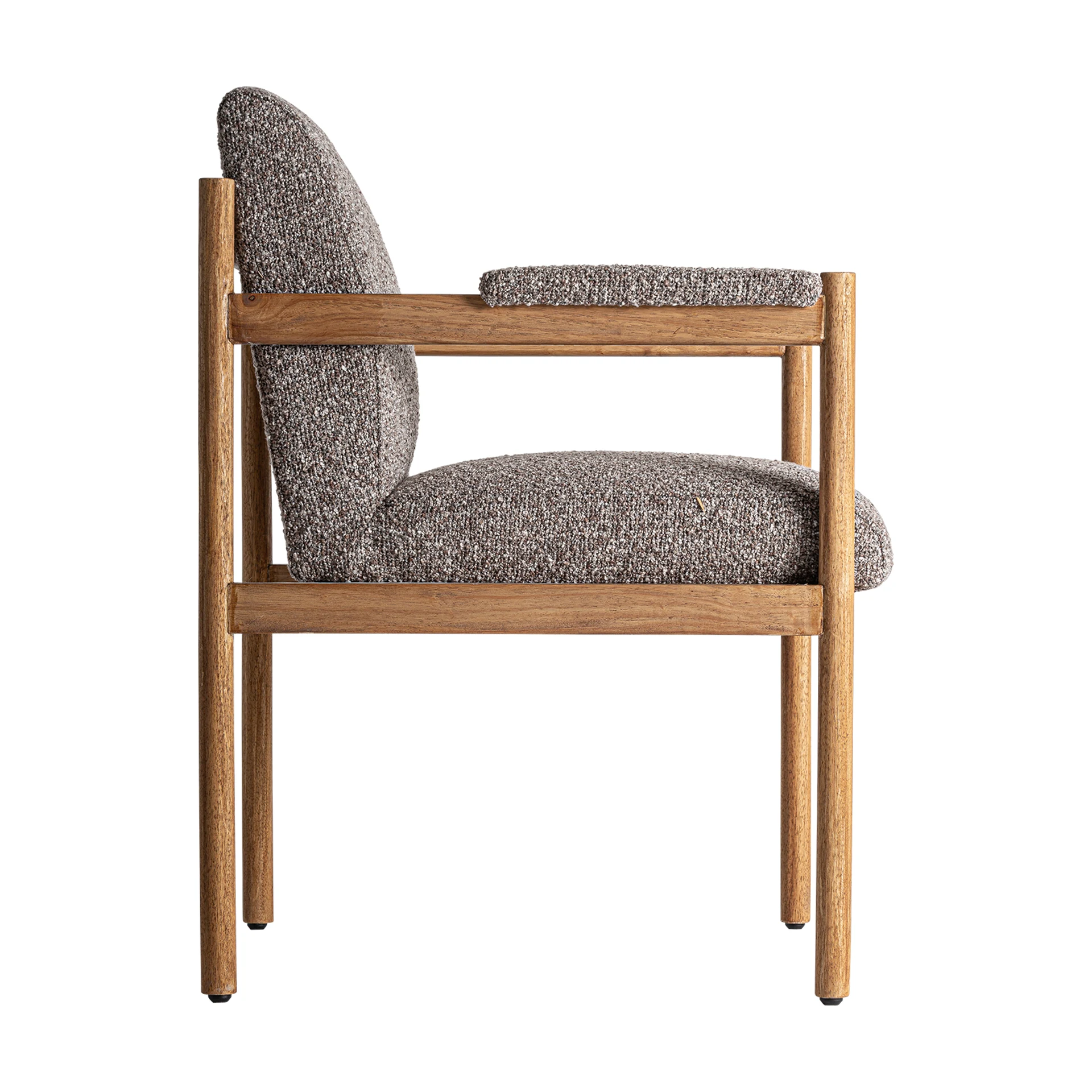 Scaun din Poliester, Spuma si Lemn de Cauciuc, Gri, 62x68x89 cm, Stil Colonial - VicalHome 34458 [12]
