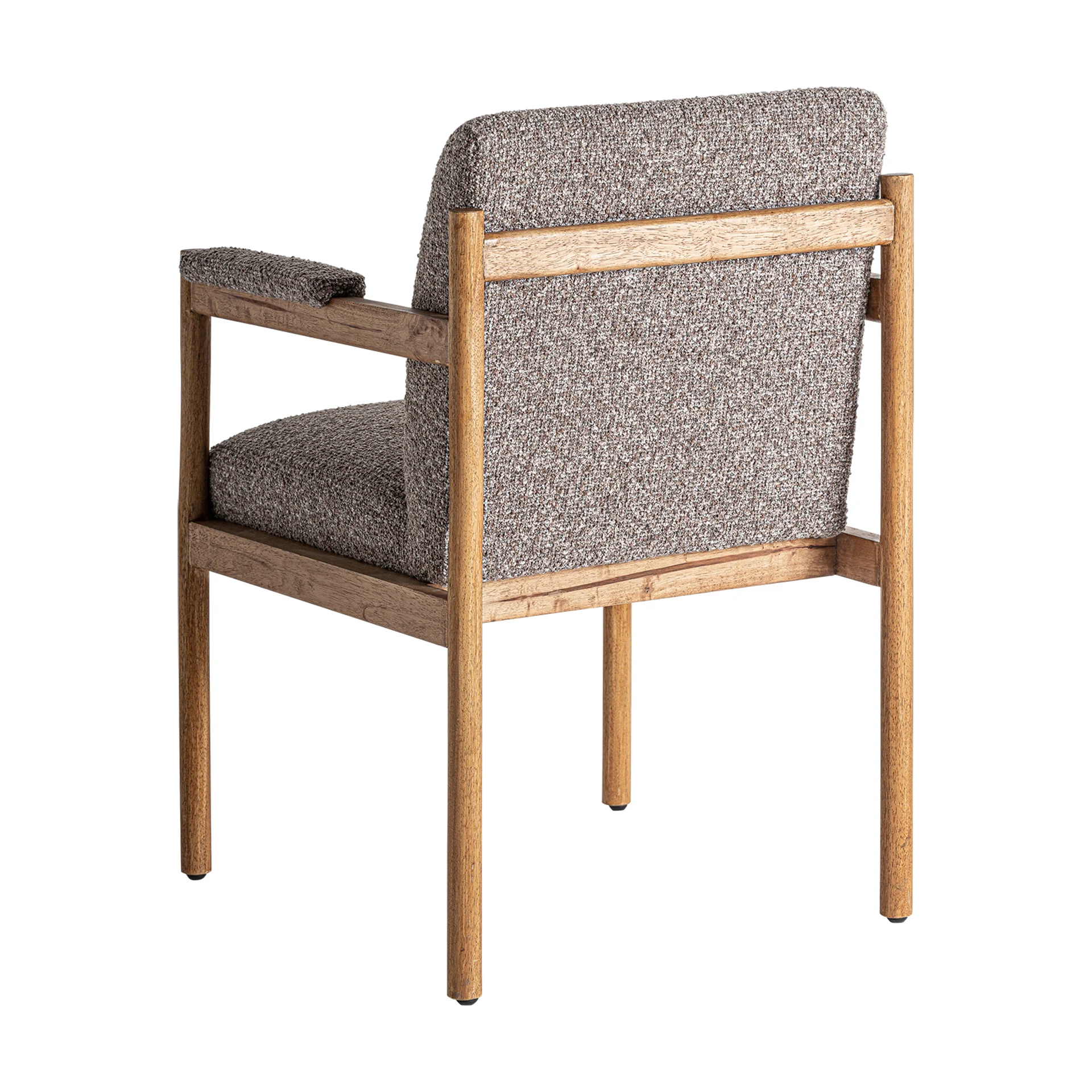 Scaun din Poliester, Spuma si Lemn de Cauciuc, Gri, 62x68x89 cm, Stil Colonial - VicalHome 34458 [14]