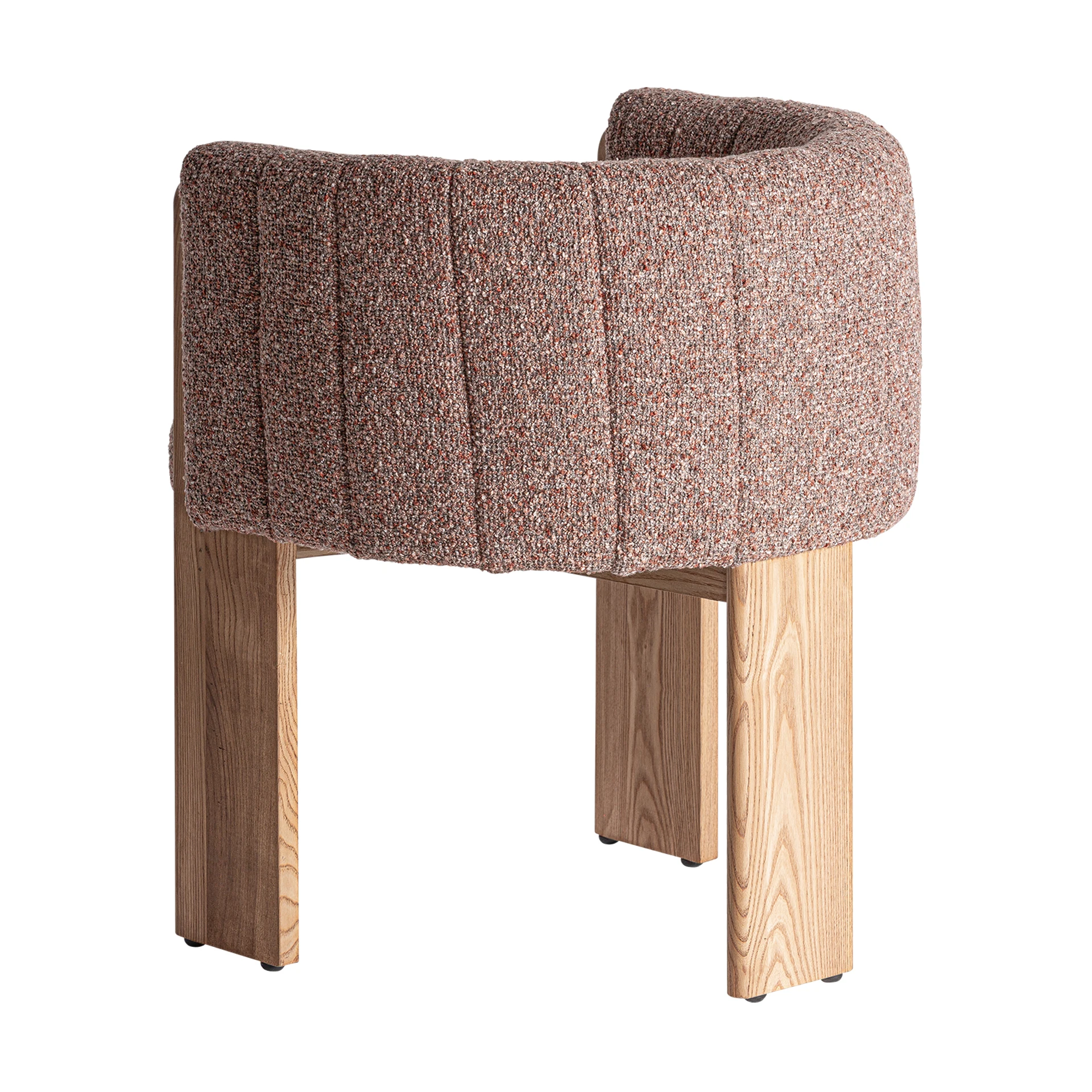 Scaun din Poliester, Spuma si Lemn de Stejar, Tonuri Maronii, 63x60x77 cm - VicalHome 34460 [19]