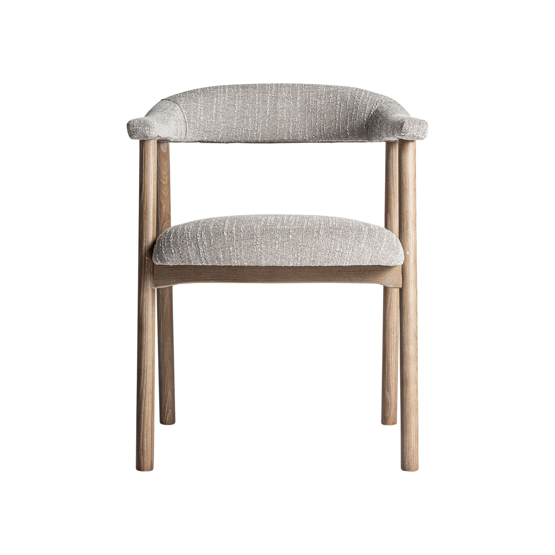 Scaun din Poliester, Spuma si Lemn de Frasin, Maro, 57x56x75 cm - VicalHome 36049 [8]