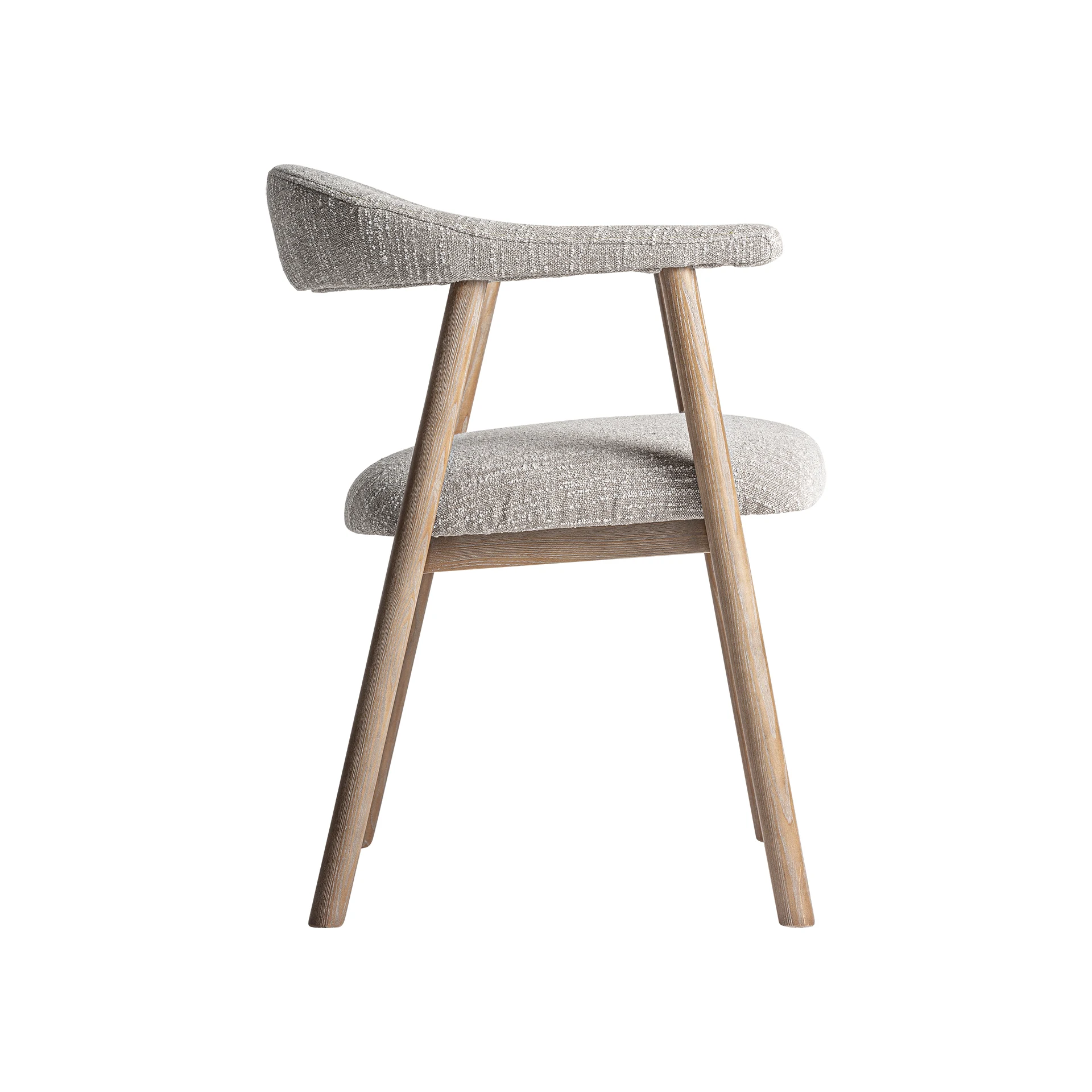 Scaun din Poliester, Spuma si Lemn de Frasin, Maro, 57x56x75 cm - VicalHome 36049 [13]