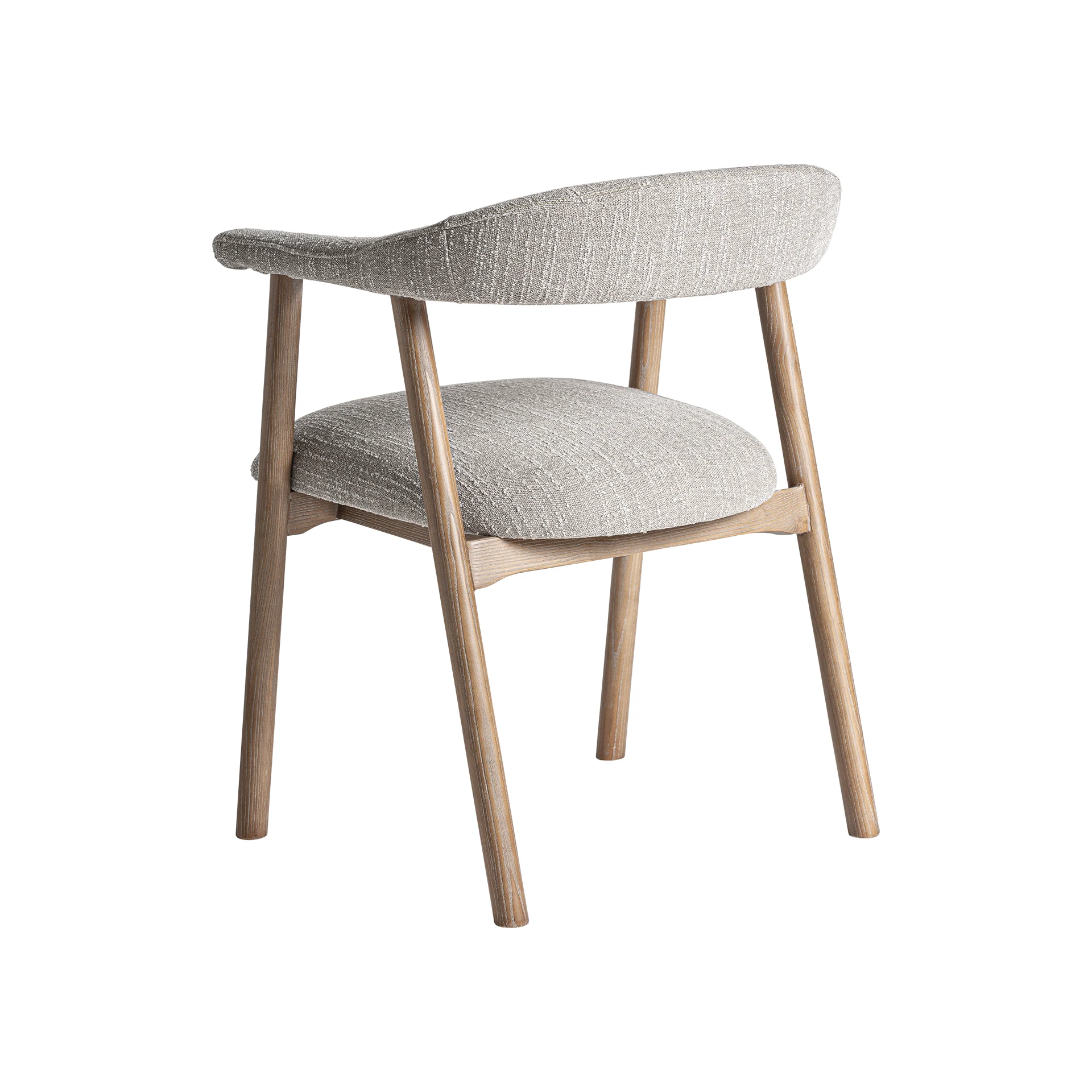 Scaun din Poliester, Spuma si Lemn de Frasin, Maro, 57x56x75 cm - VicalHome 36049 [19]