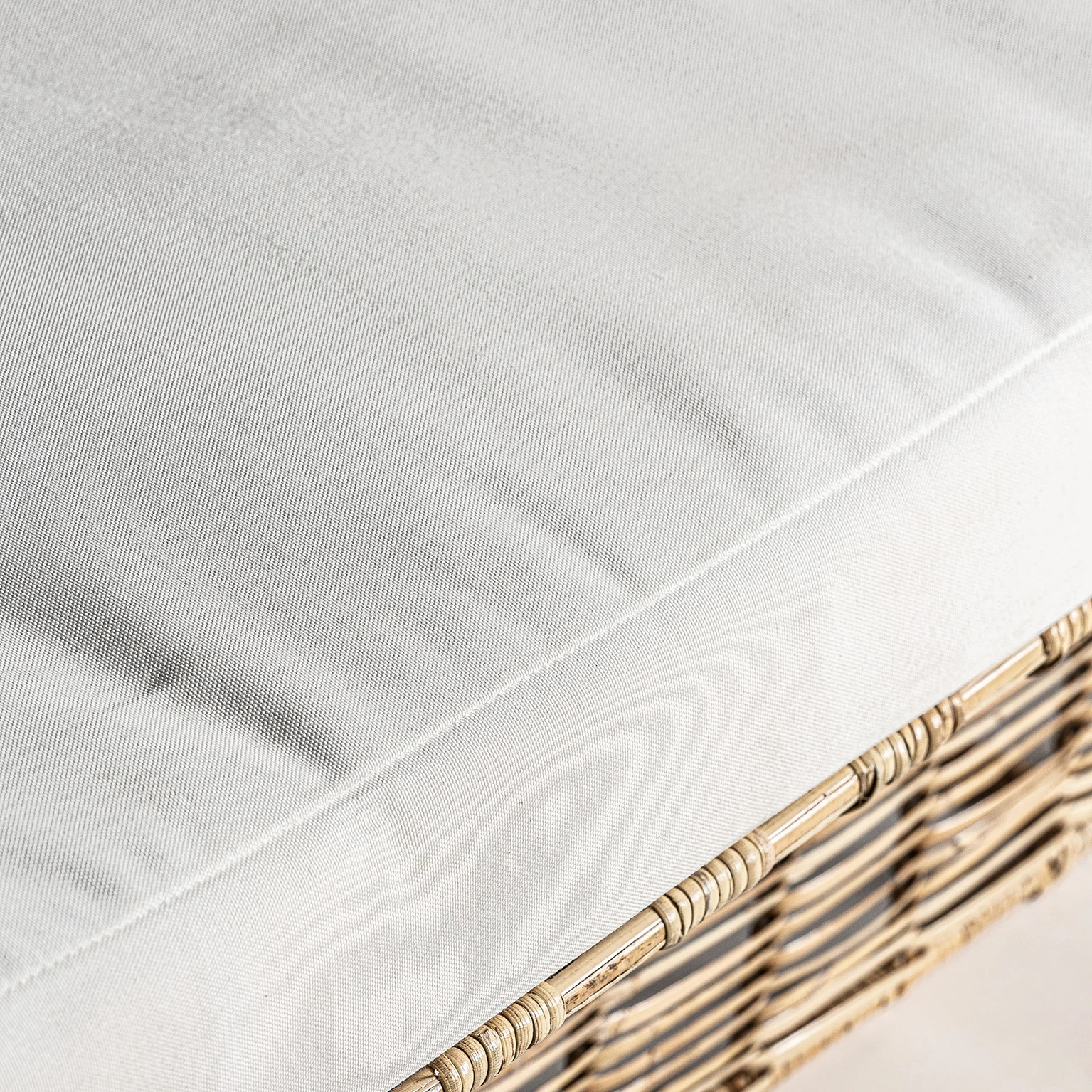 Canapea din Spuma si Ratan, Maro Deschis, 200x87x25 cm, Stil Boho - VicalHome 31684 [16]