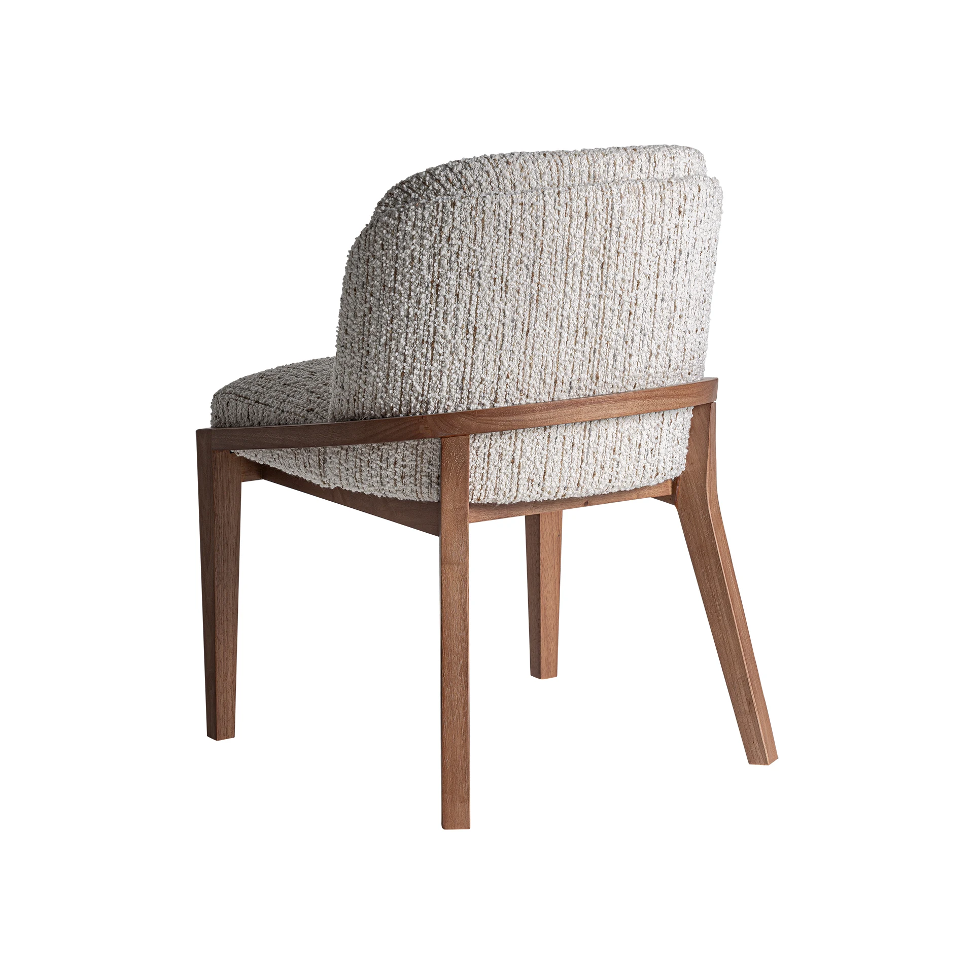 Scaun din Poliester, Spuma si Lemn de Cauciuc, Maro, 59x64x82 cm - VicalHome 35063 [9]