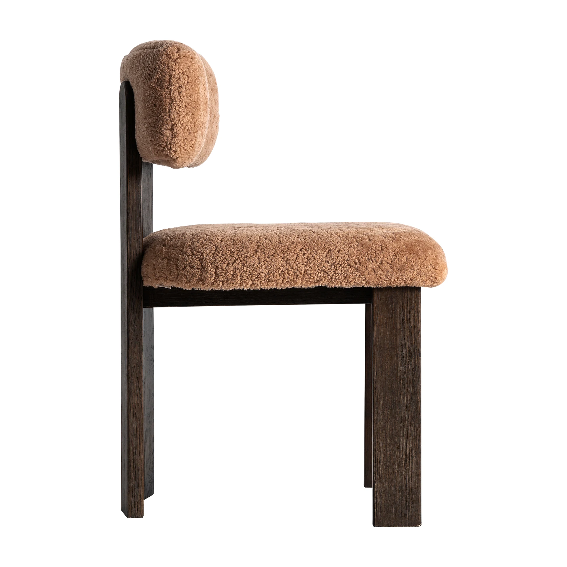Scaun din Poliester si Lemn de Frasin, Maro, 51x55x80 cm - VicalHome 35691 [14]