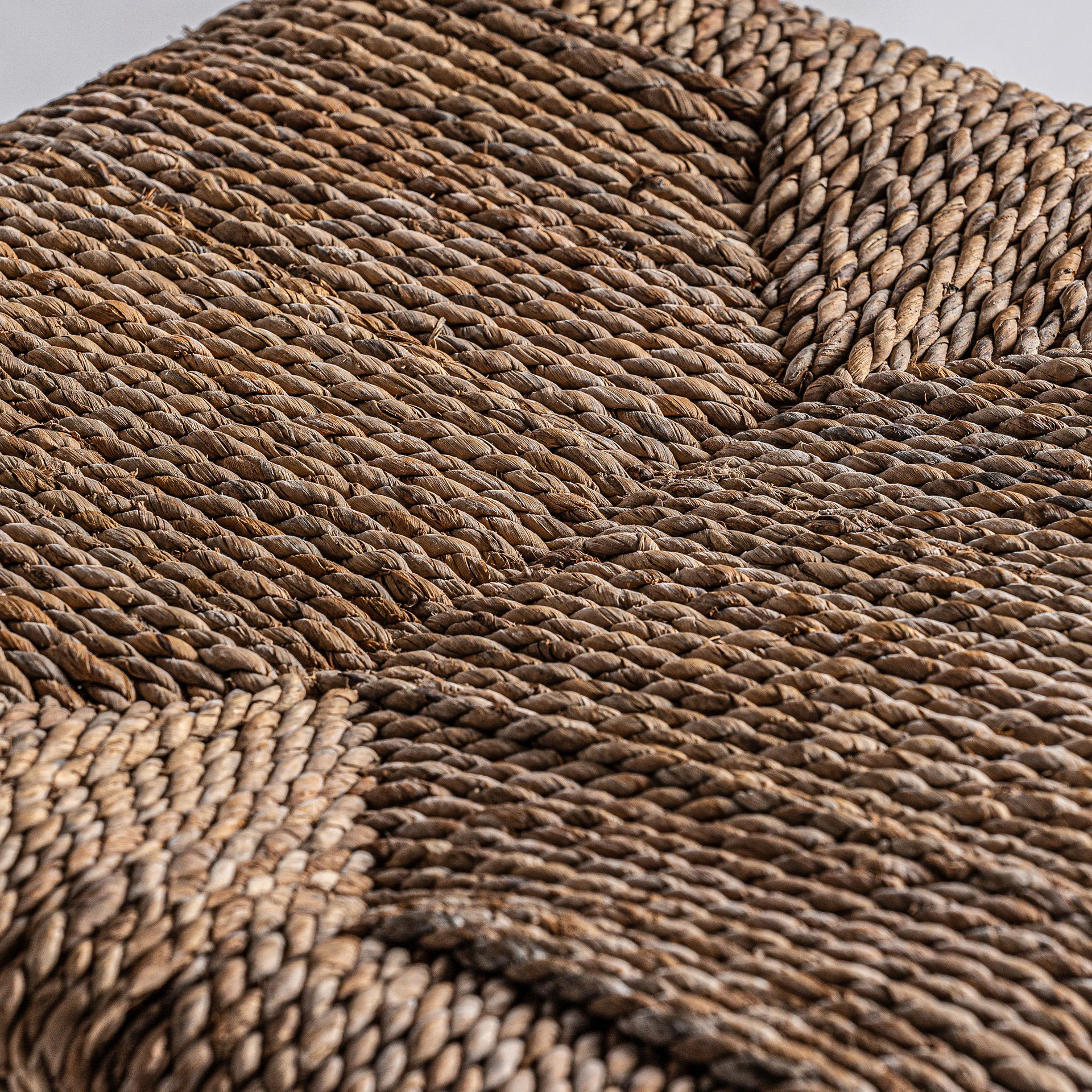 Scaun din Lemn de Tec si Fibra Naturala, Maro, 47x47x84 cm, Stil Colonial - VicalHome 32961 [37]