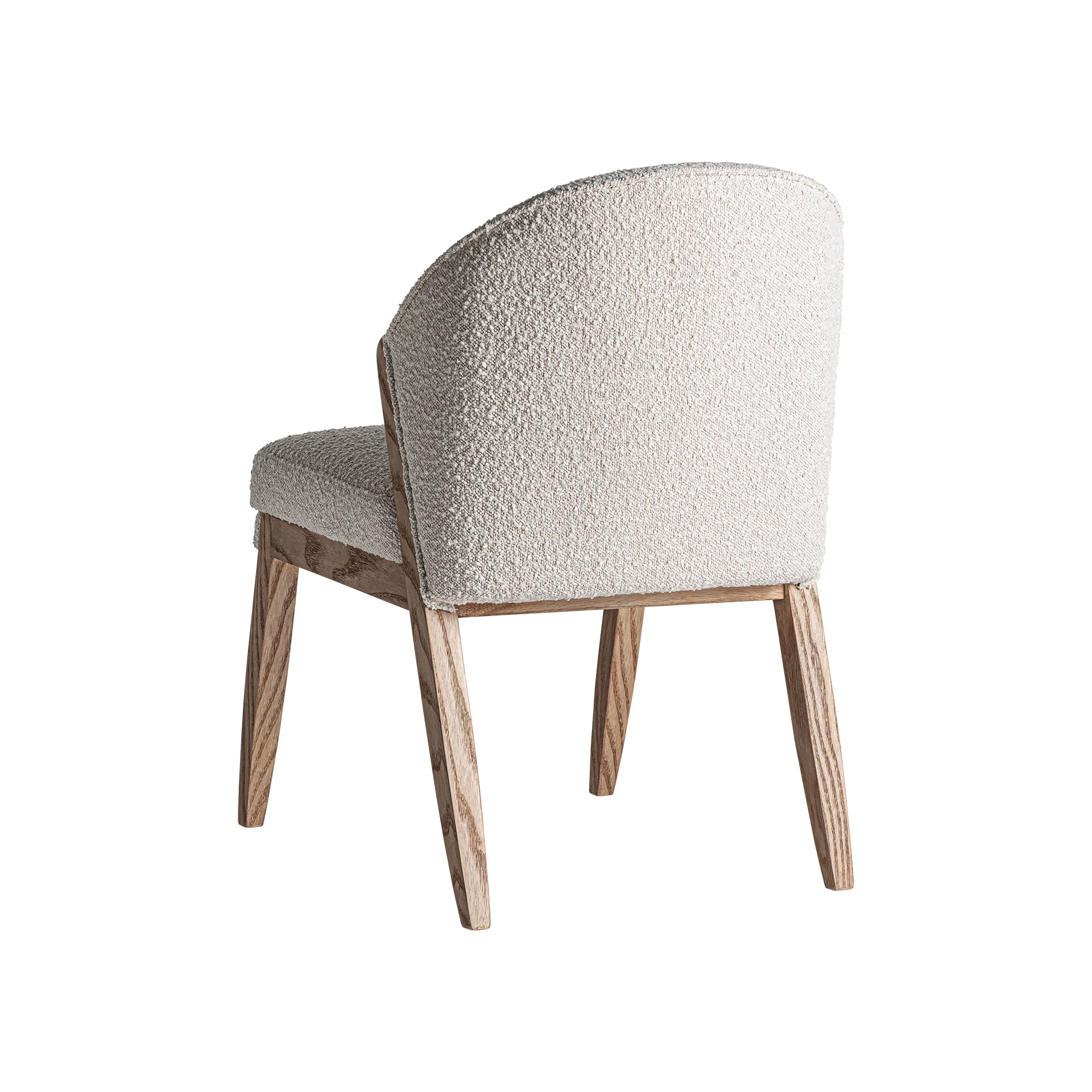 Scaun din Lemn de Pin si Bumbac Boucle, Maro, 55x67x85 cm - VicalHome 36418 [16]