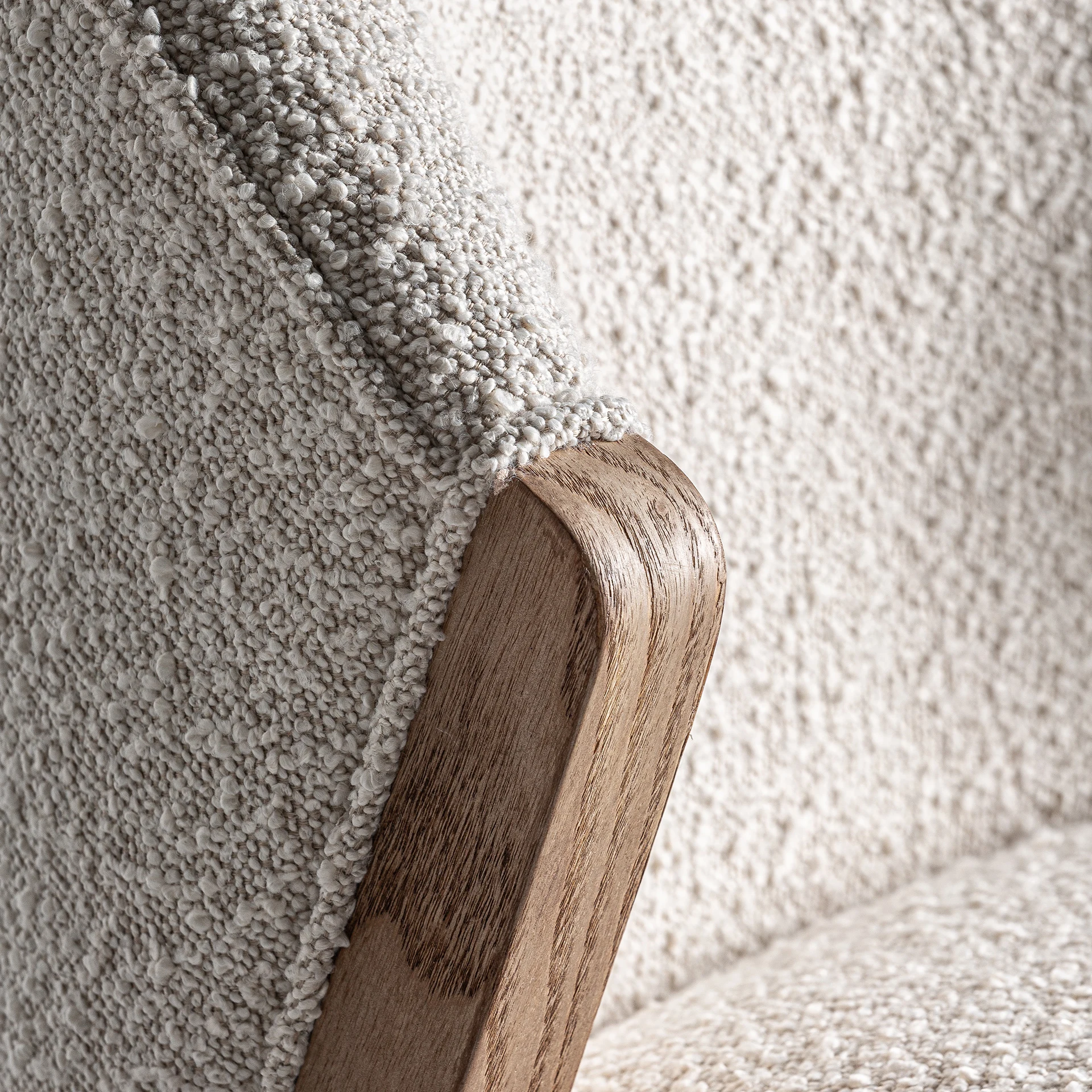 Scaun din Lemn de Pin si Bumbac Boucle, Maro, 55x67x85 cm - VicalHome 36418 [29]