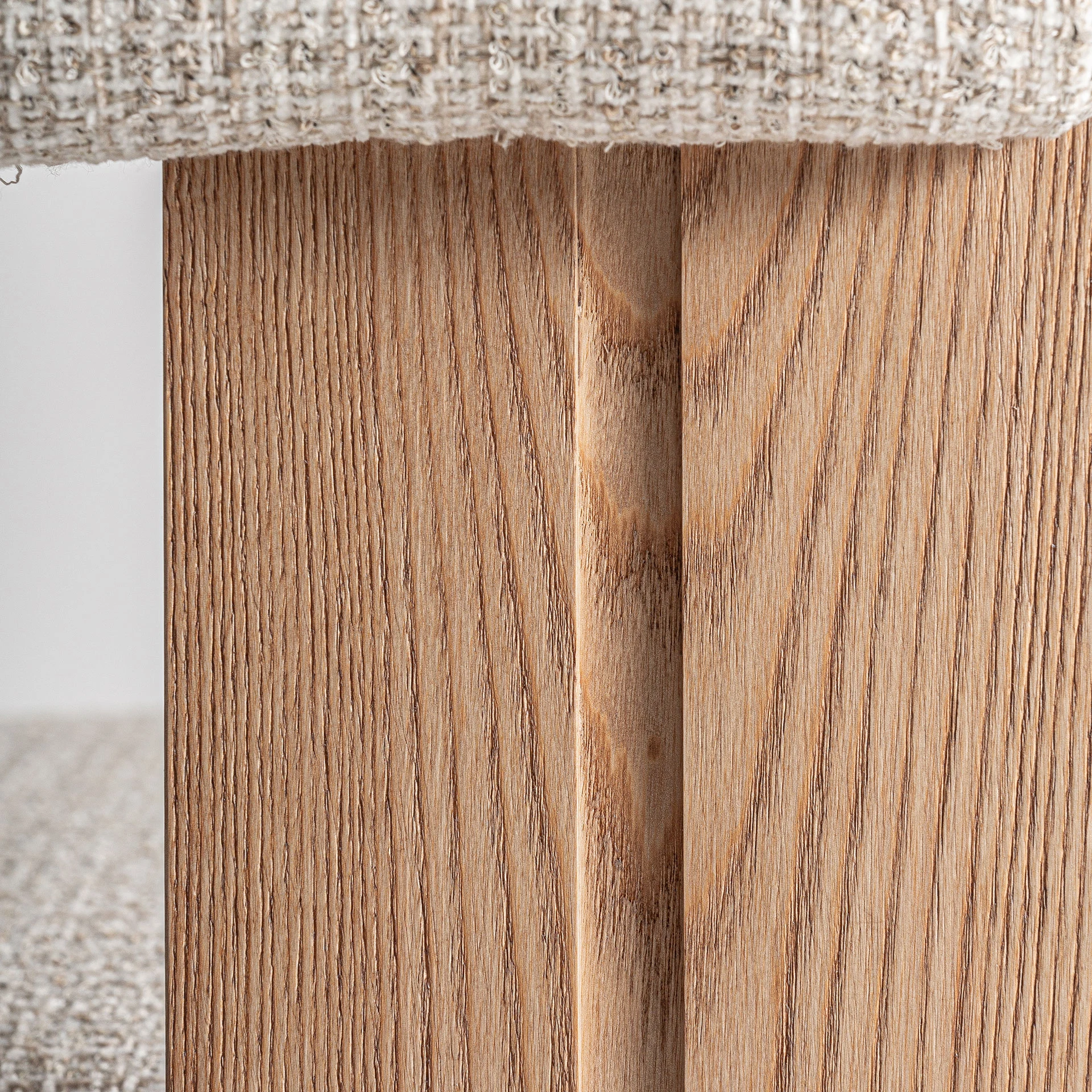 Scaun din Poliester si Lemn de Stejar, Alb, 66x60x73 cm, Stil Nordic - VicalHome 32993 [35]