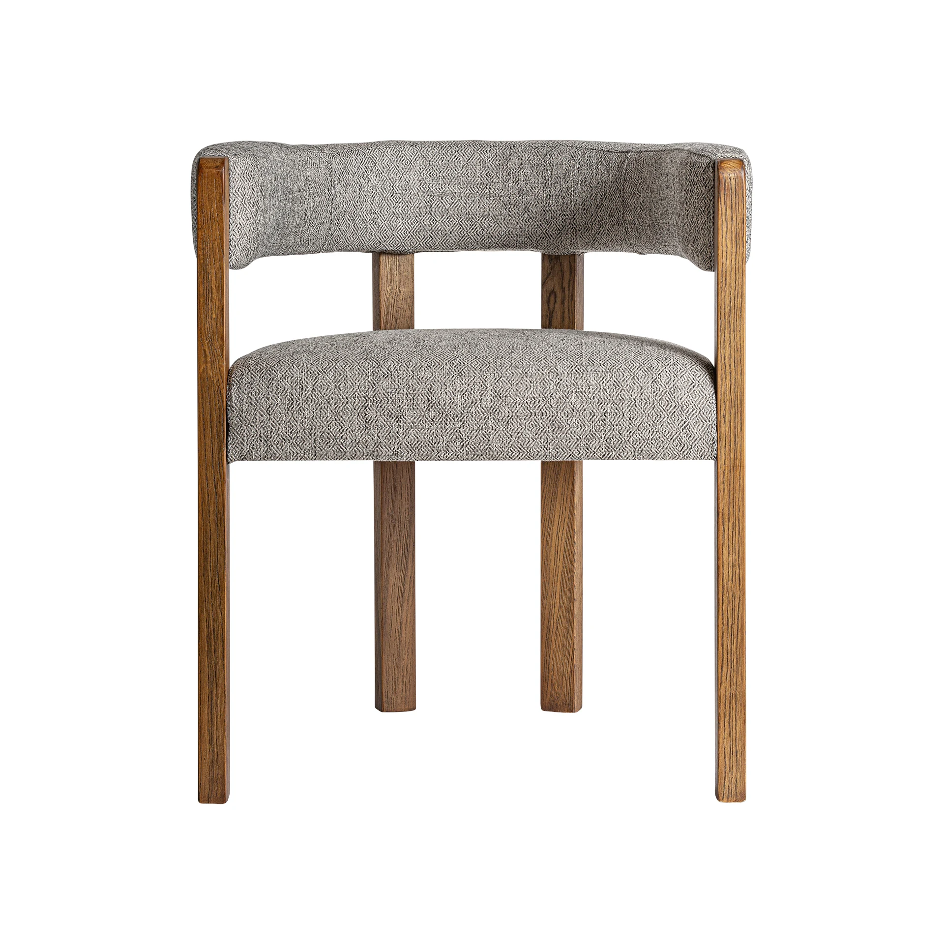Scaun din Poliester si Lemn de Frasin, Maro, 58x56x69 cm - VicalHome 35108 [6]