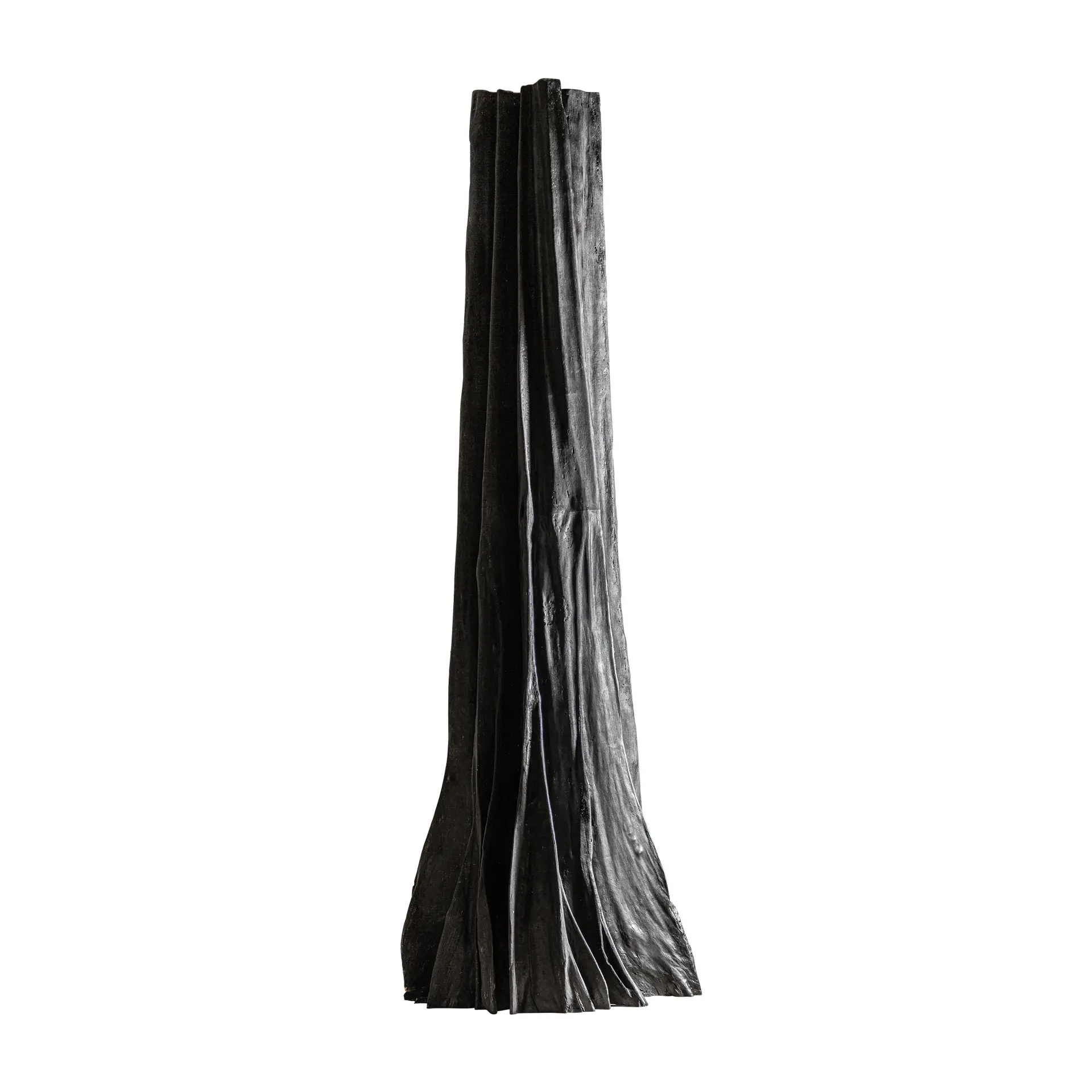 Sculptura de Podea Kaine din Lemn de Suar Negru, 120x120x417cm, VicalHome 38344 VicalHome 38344 [6]