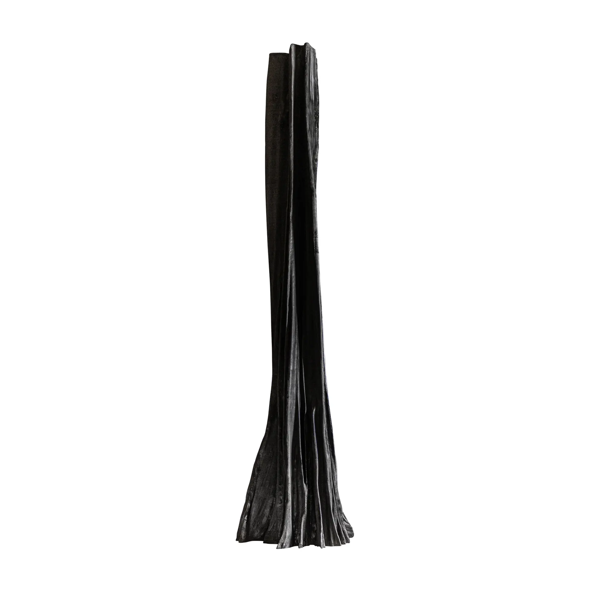 Sculptura de Podea Kaine din Lemn de Suar Negru, 120x120x417cm, VicalHome 38344 VicalHome 38344 [3]