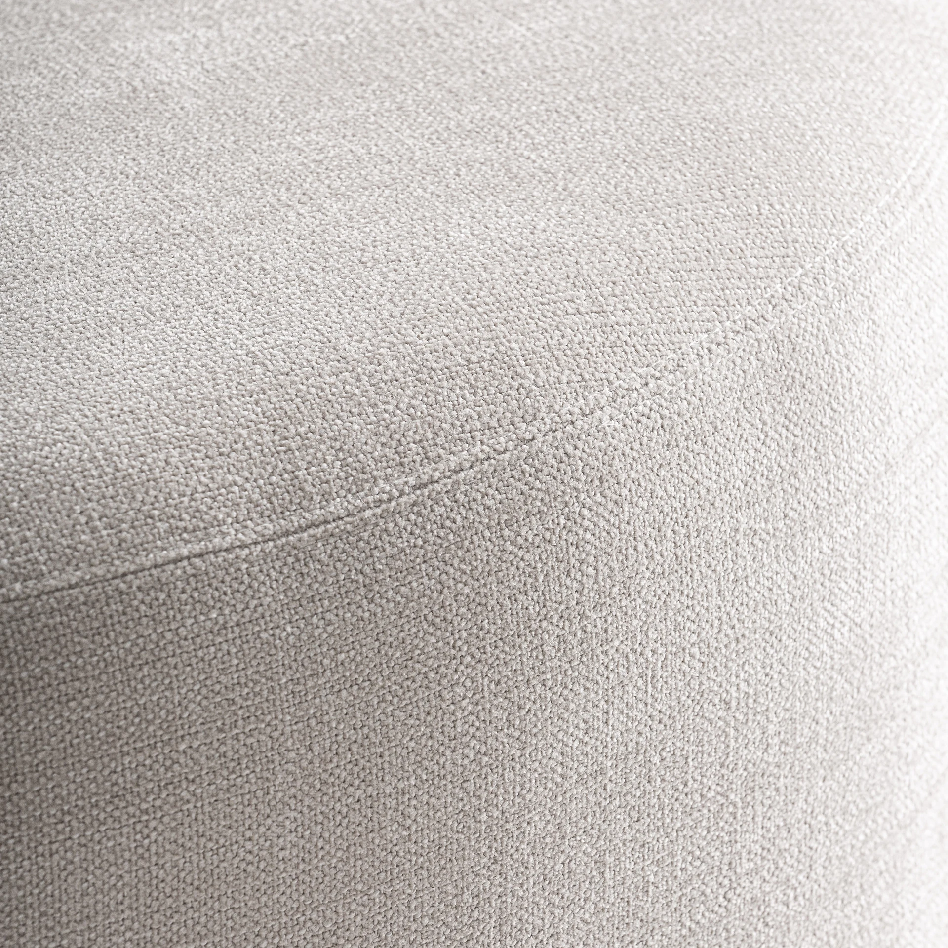 Taburet din Poliester si Lemn de Frasin, Alb-crem, 80x80x36 cm, Stil Contemporan - VicalHome 37862 [3]
